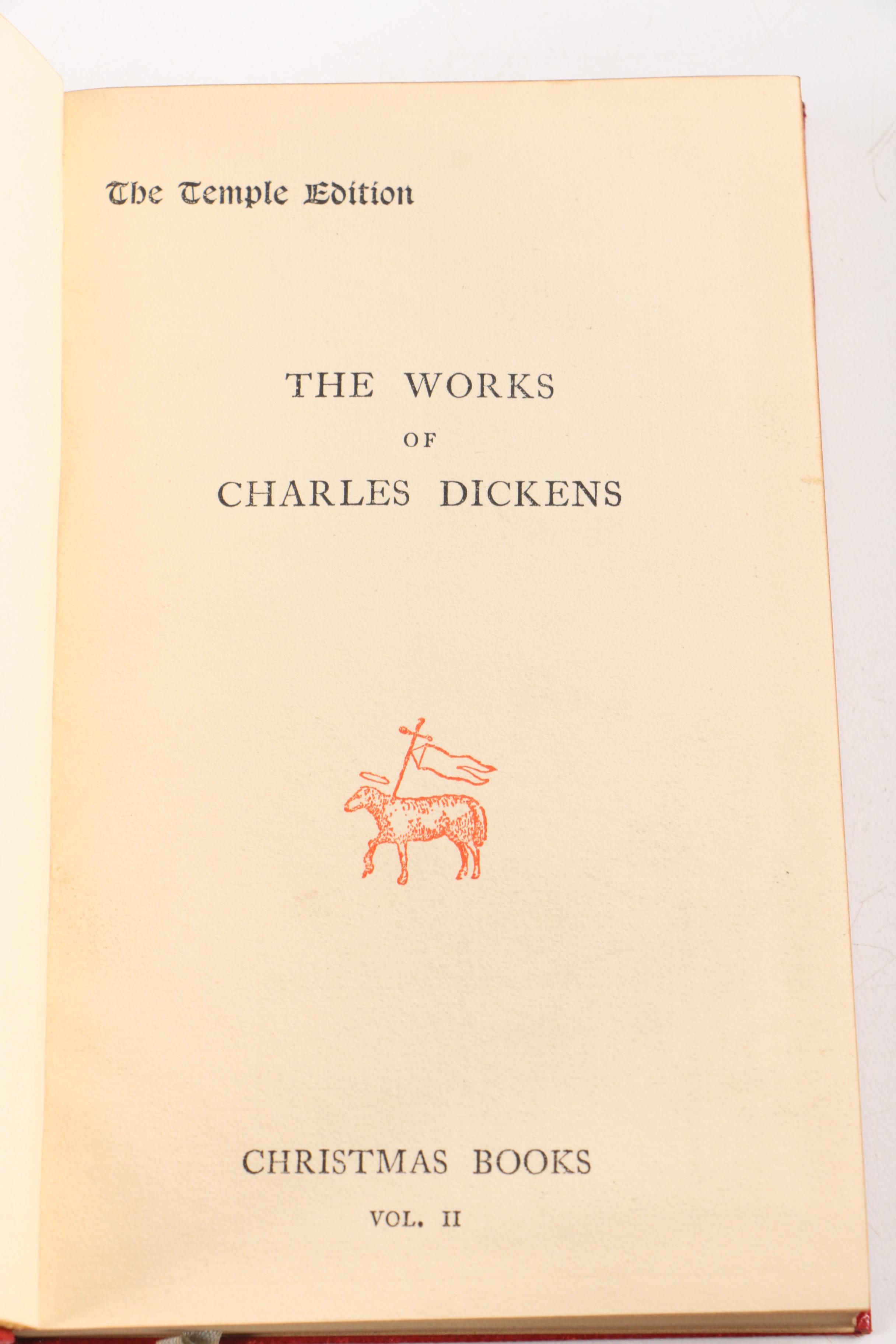 Early 20th-Century Temple Edition Set of "Charles Dickens' Works"