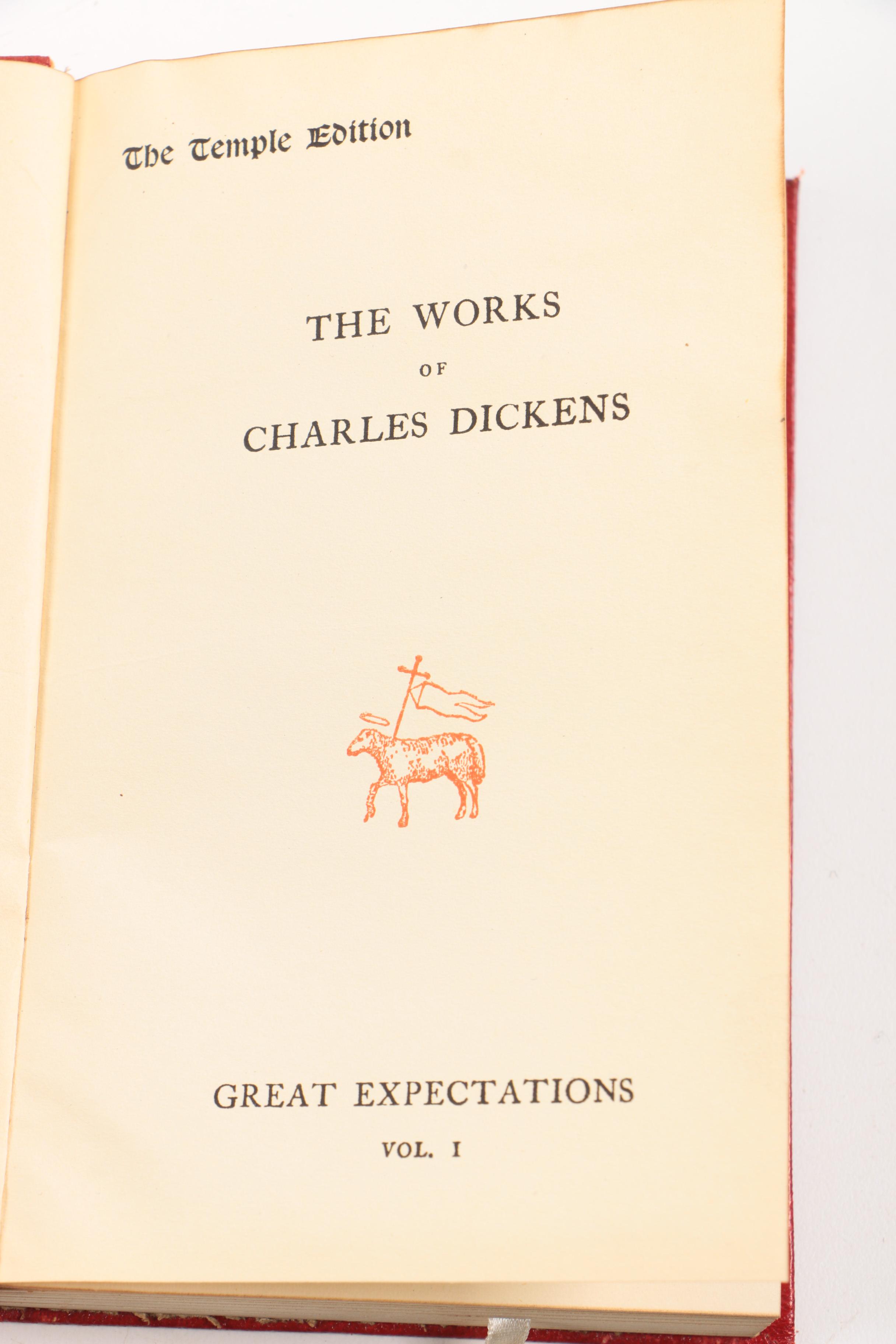 Early 20th-Century Temple Edition Set of "Charles Dickens' Works"