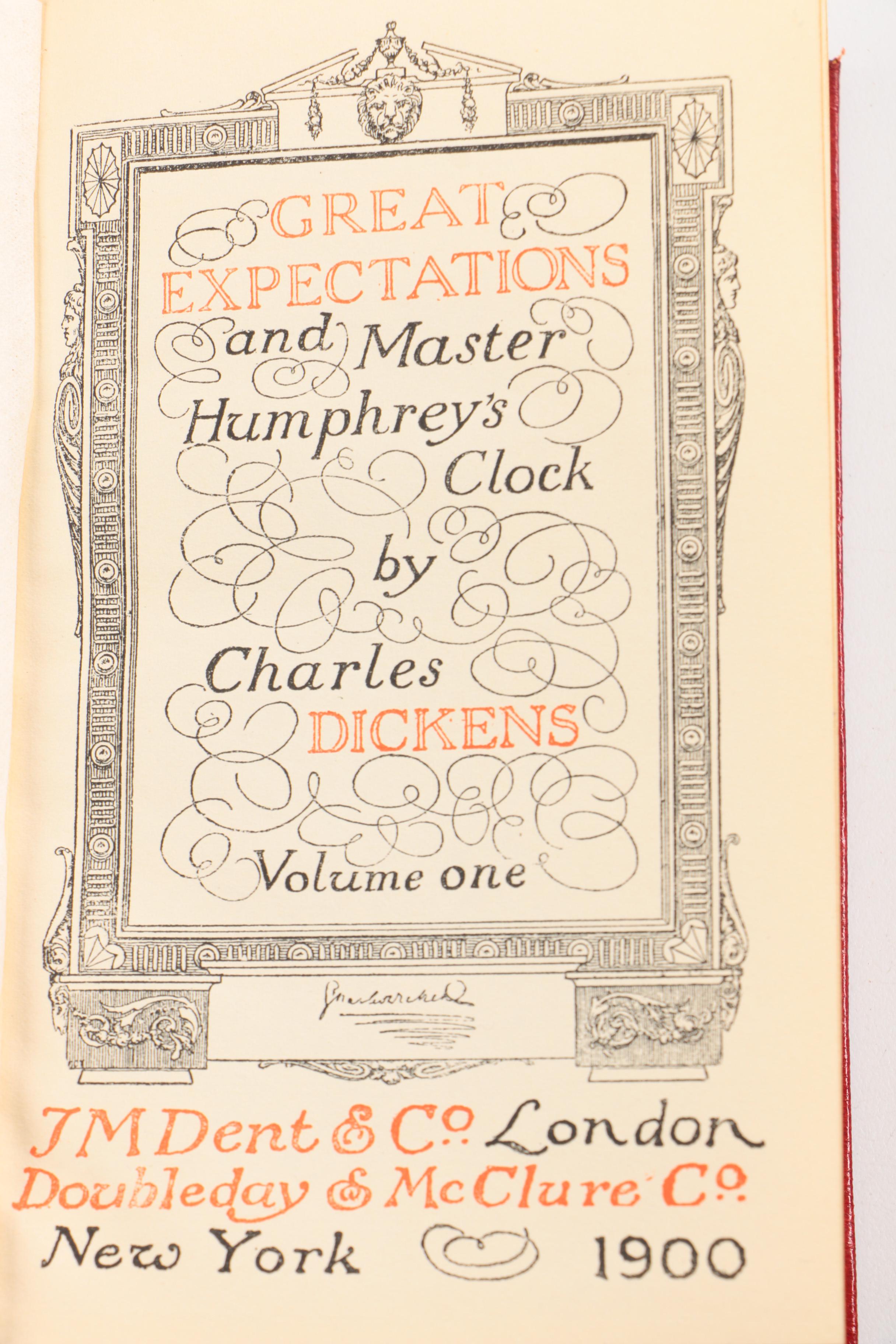 Early 20th-Century Temple Edition Set of "Charles Dickens' Works"