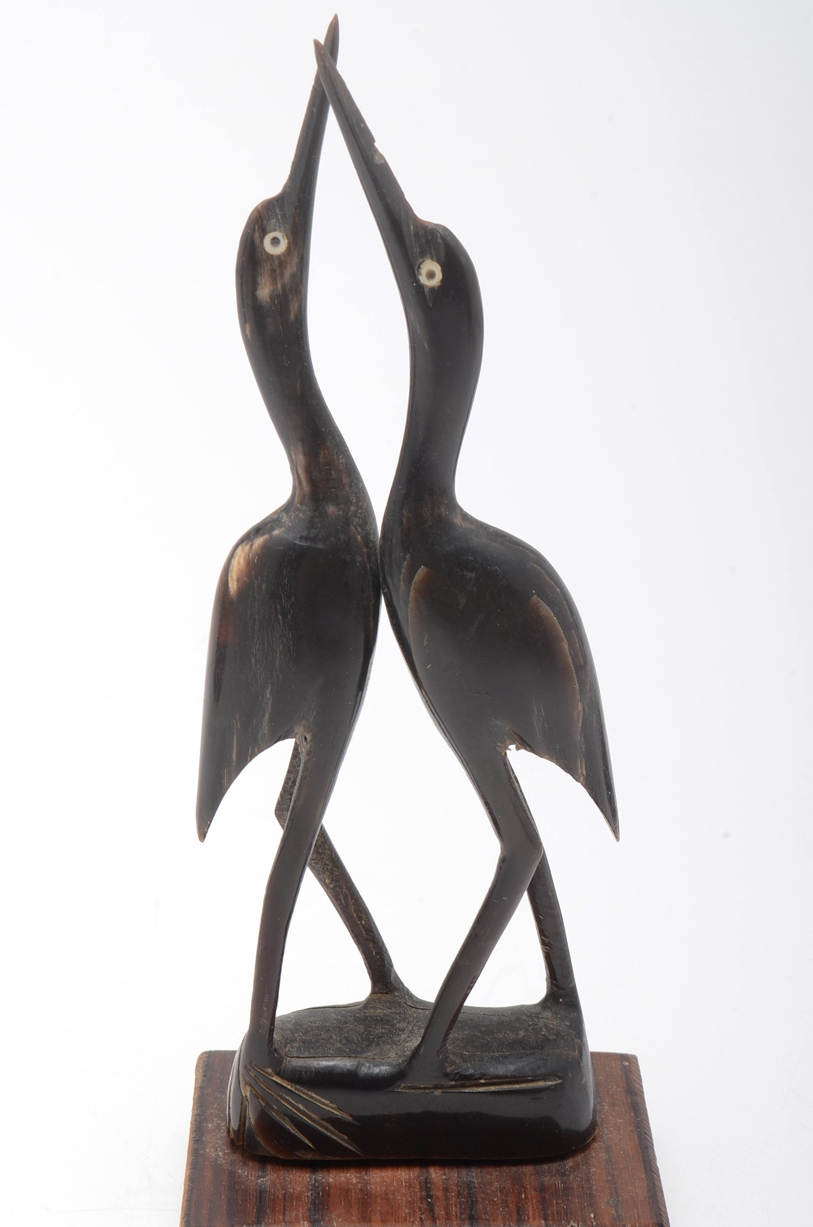 Carved Horn Bird Sculptures