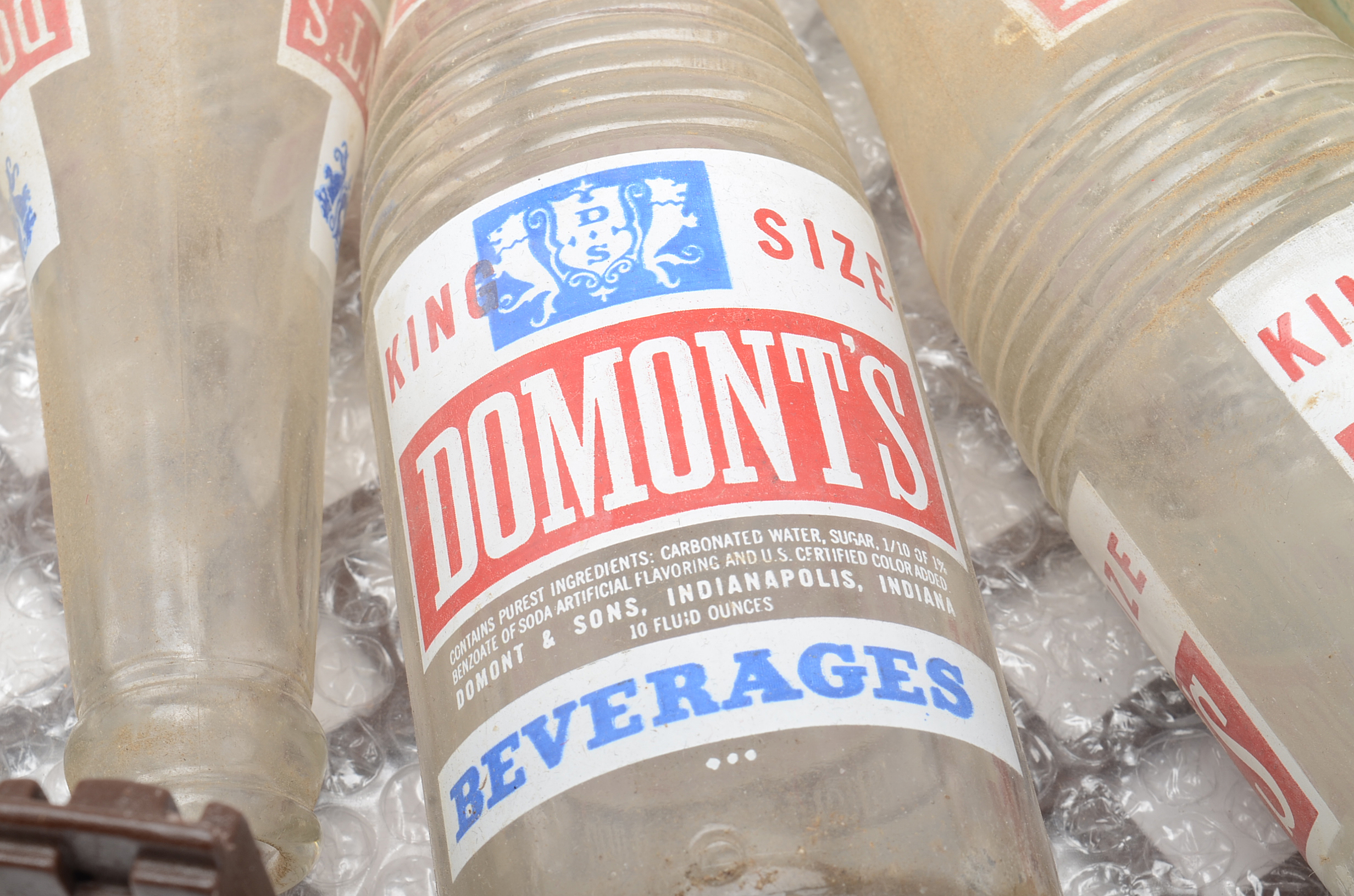 Vintage Domont and Royal Crown Cola Bottles