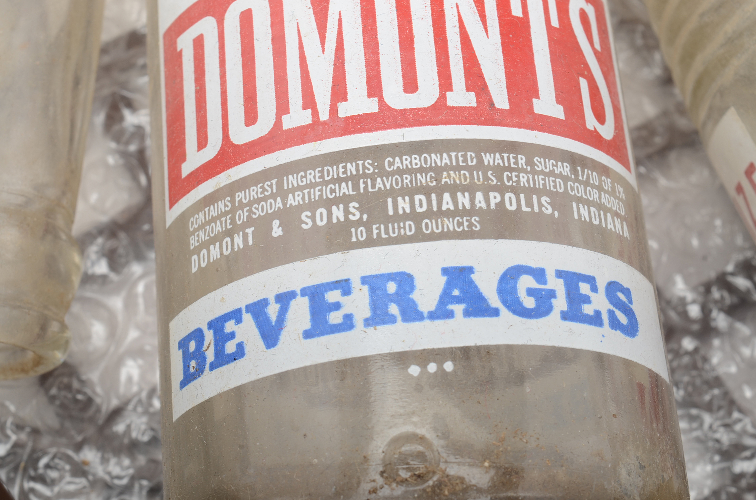 Vintage Domont and Royal Crown Cola Bottles