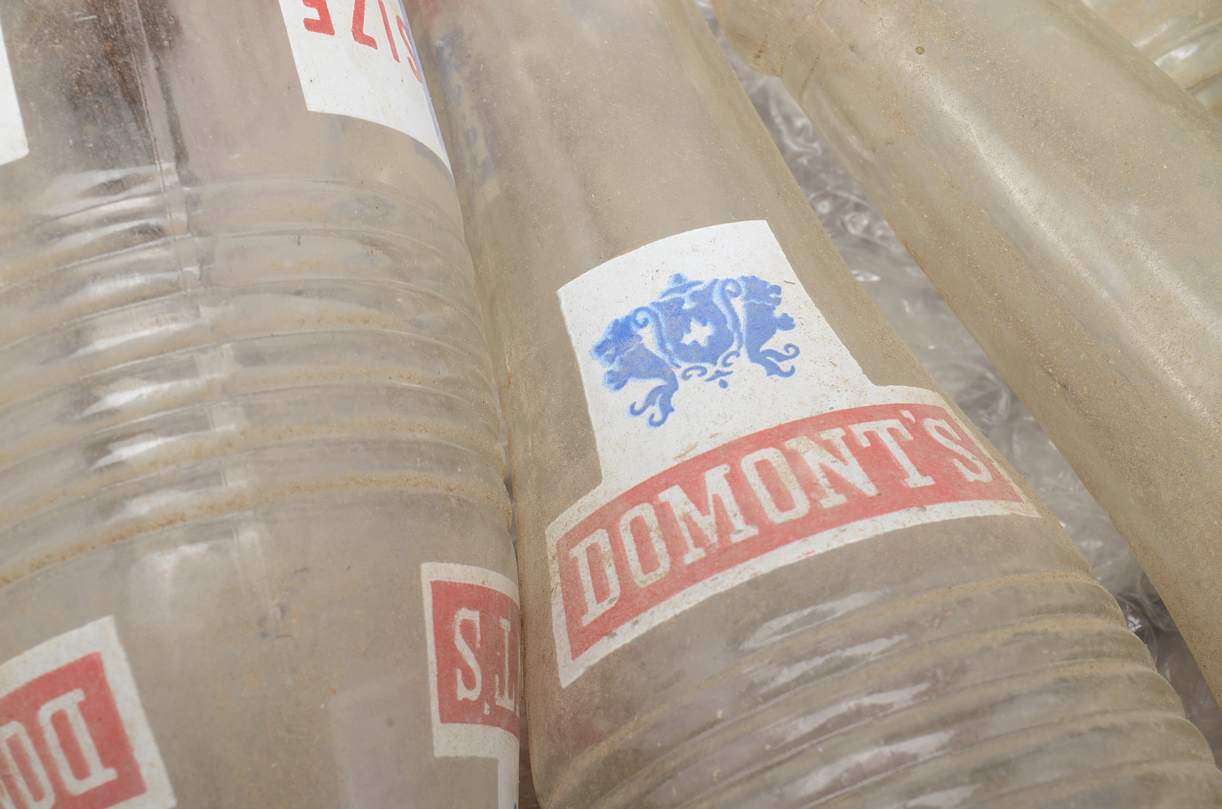Vintage Domont and Royal Crown Cola Bottles