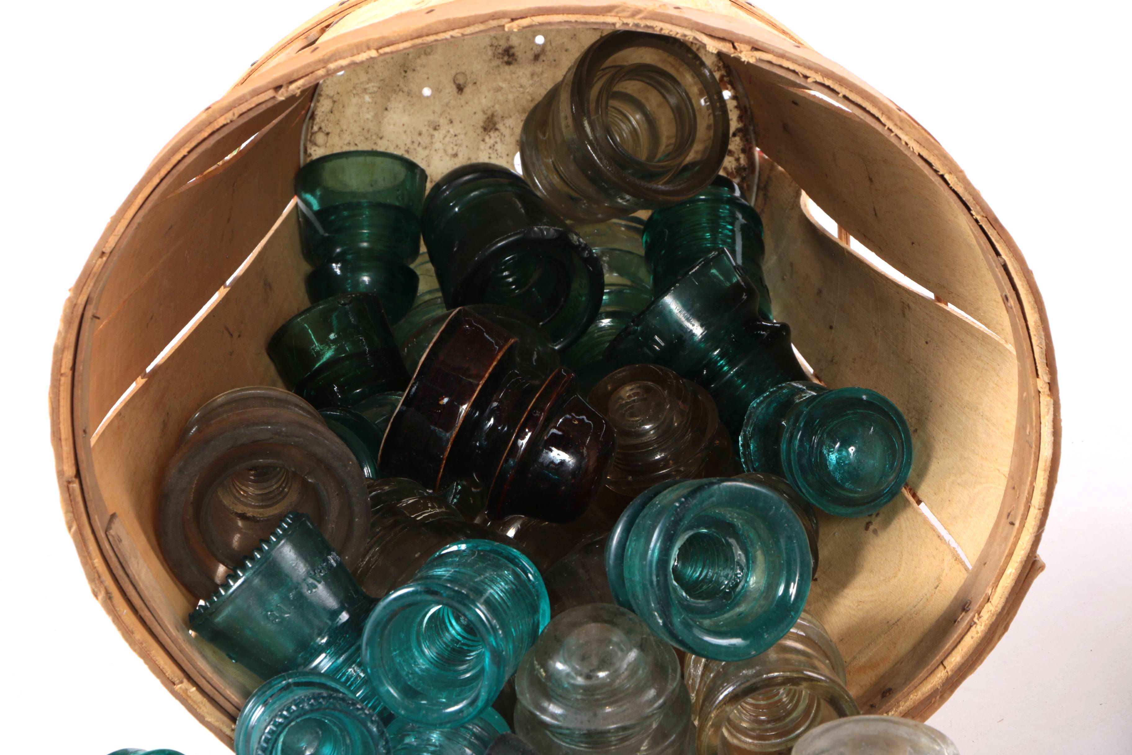 Collection of Assorted Glass Insulators