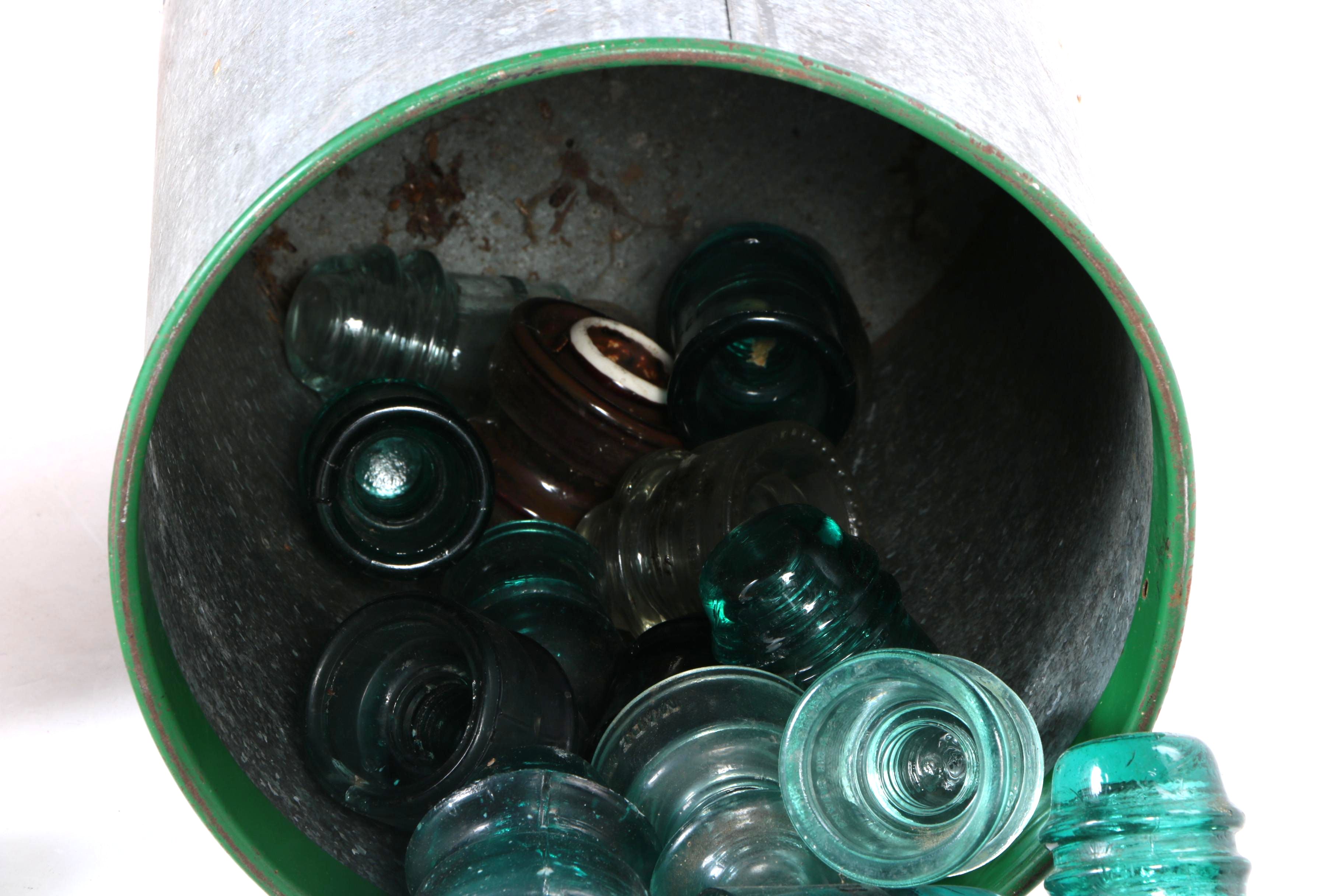 Collection of Assorted Glass Insulators