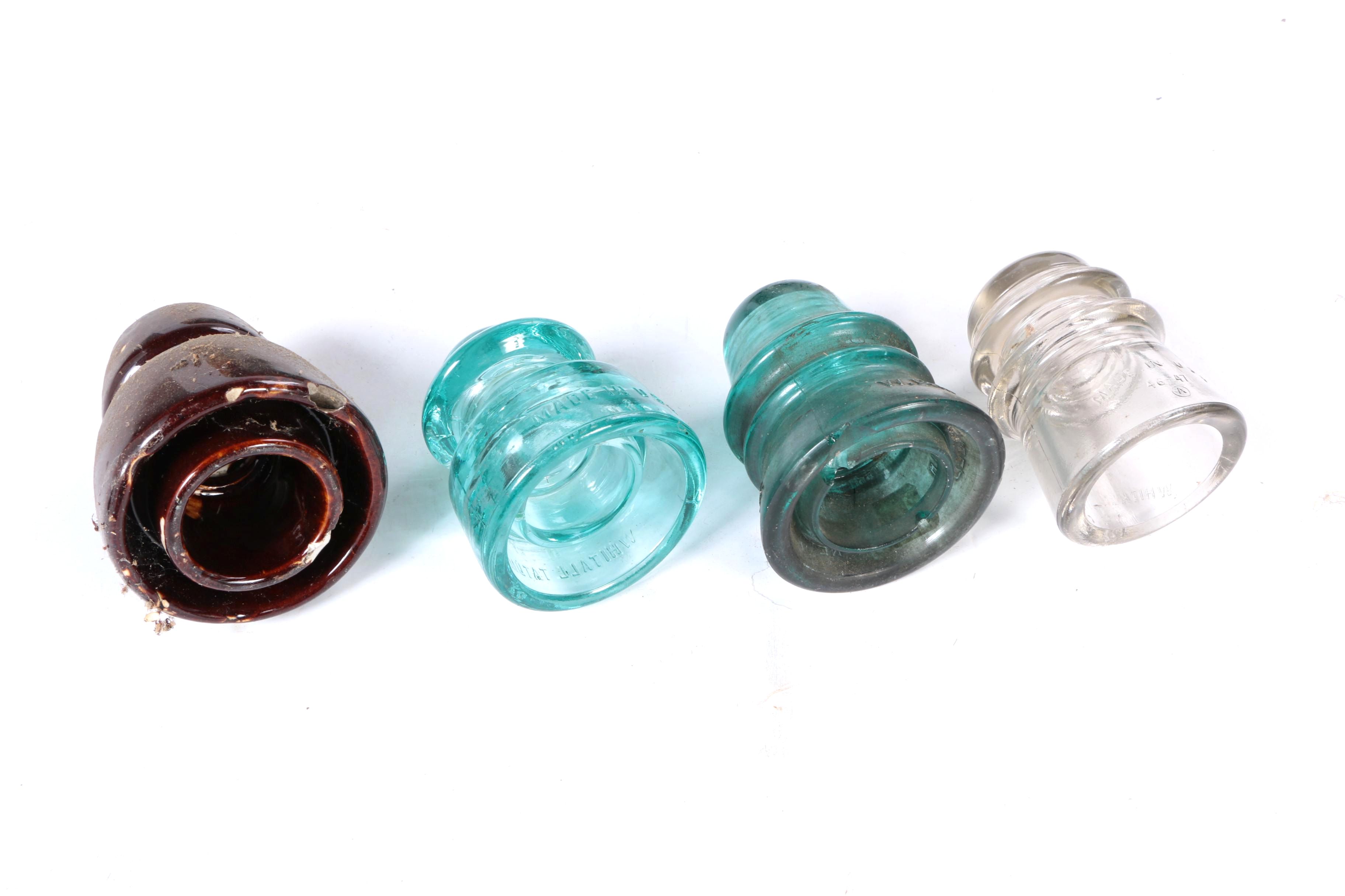 Collection of Assorted Glass Insulators