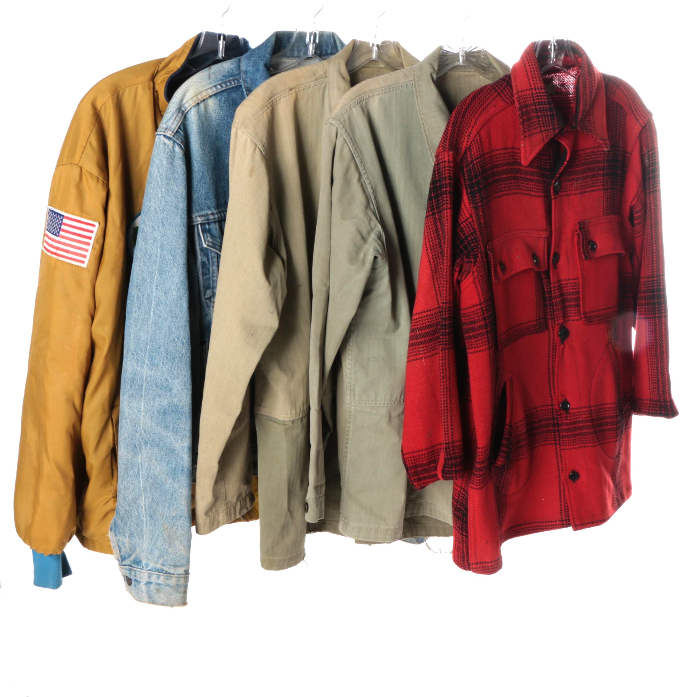 Men's Jackets and Shirts Including Levi's