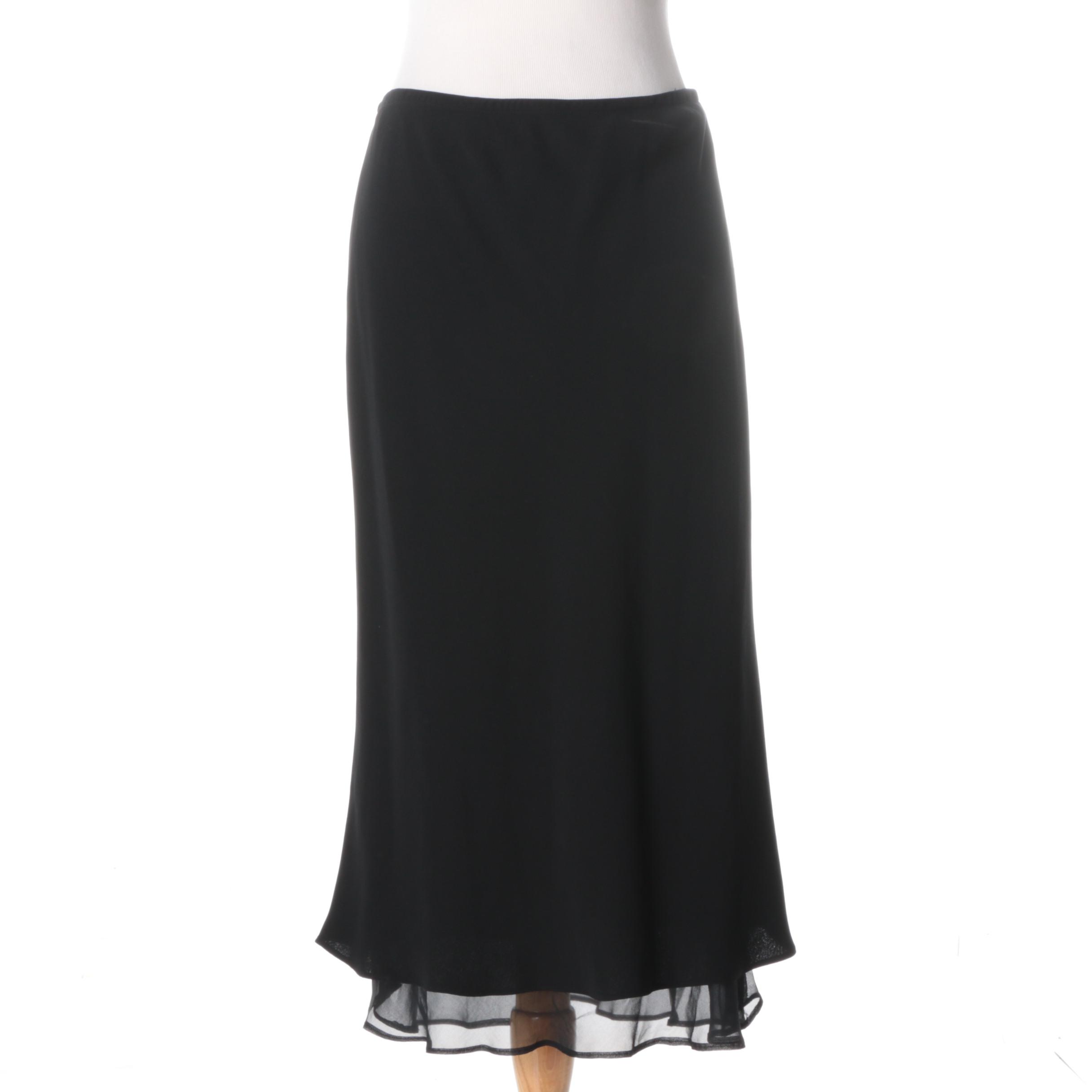 Women's Black Sheath Skirt
