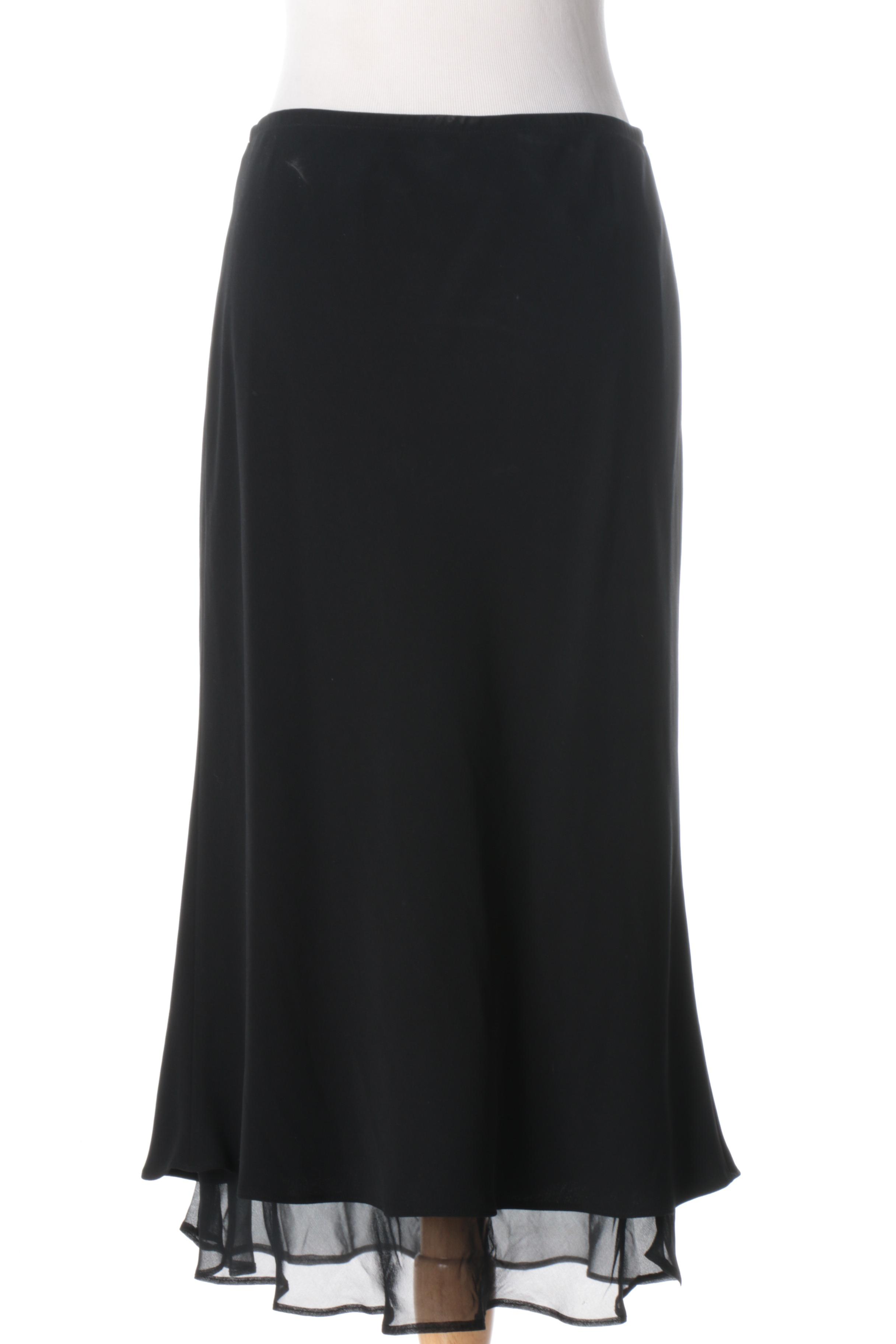 Women's Black Sheath Skirt