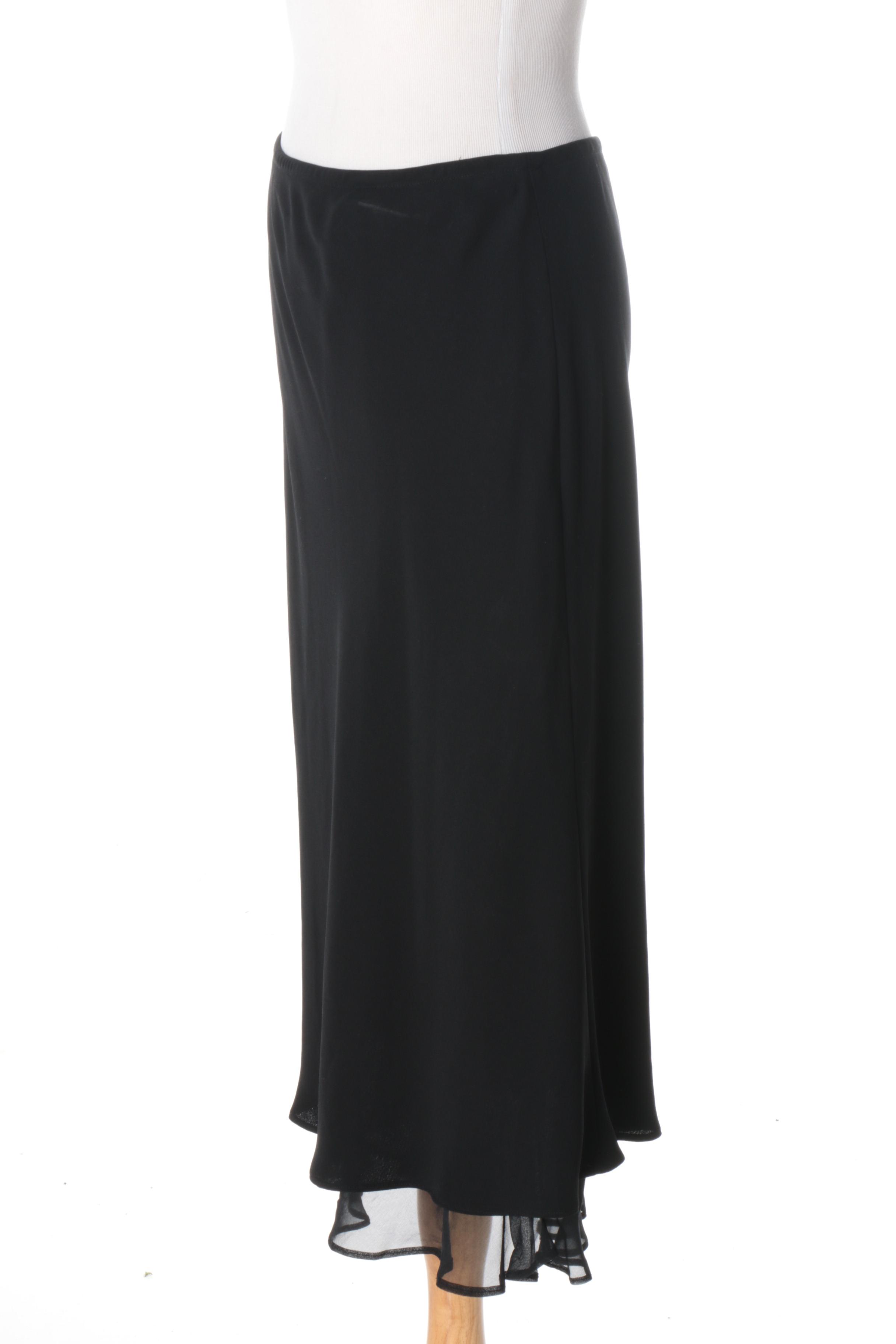 Women's Black Sheath Skirt