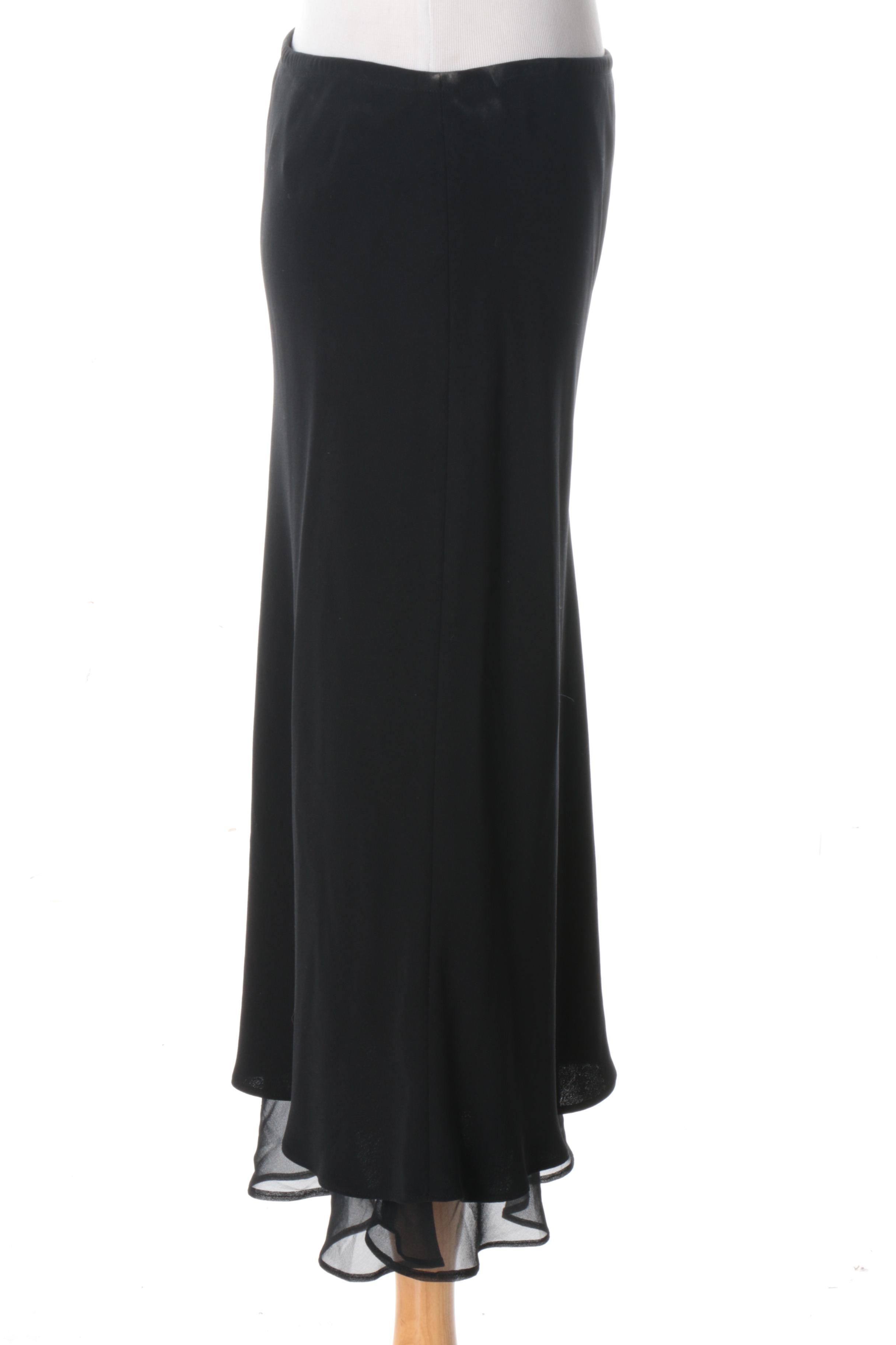 Women's Black Sheath Skirt