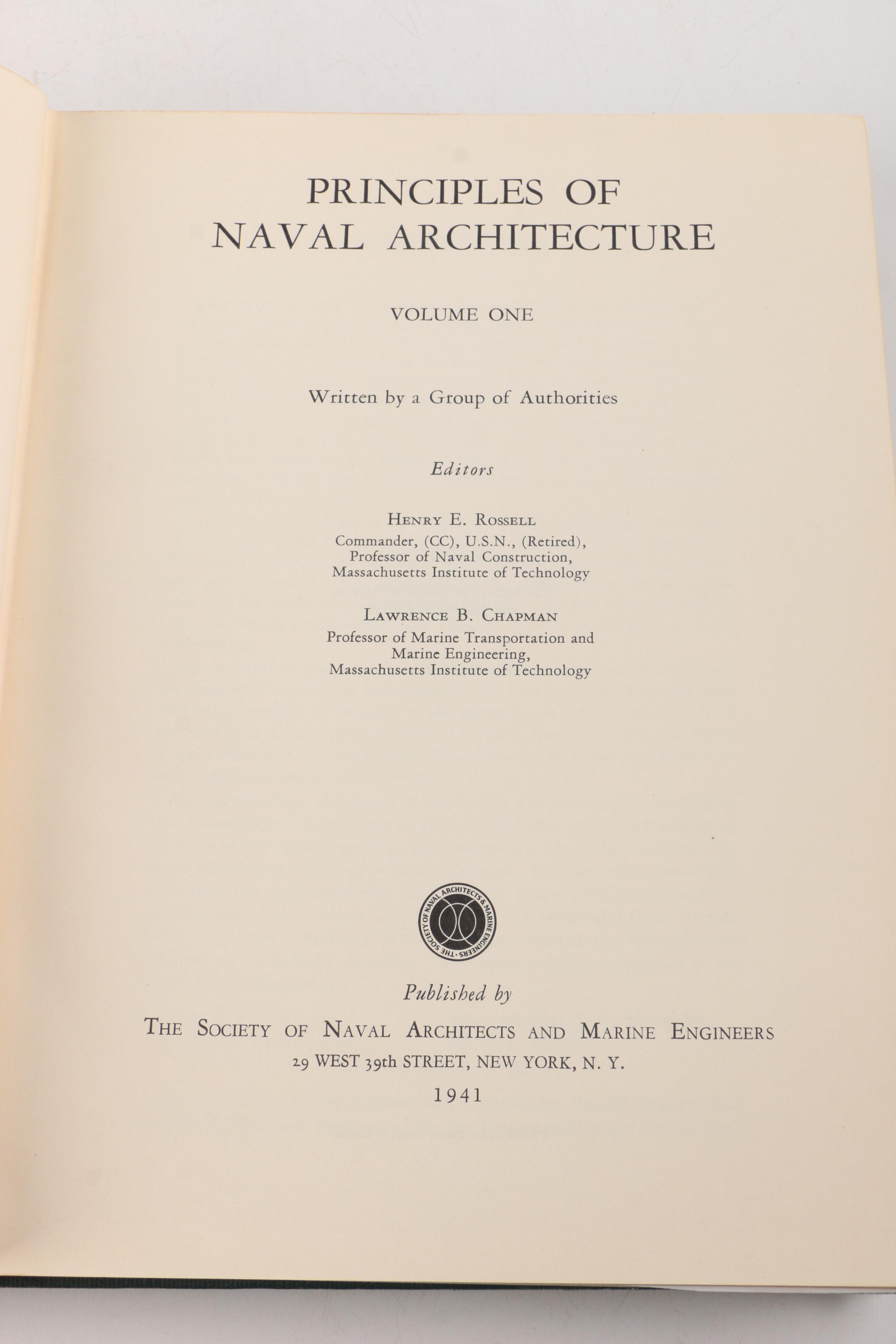 Mariner's Museum and Naval Architecture Books