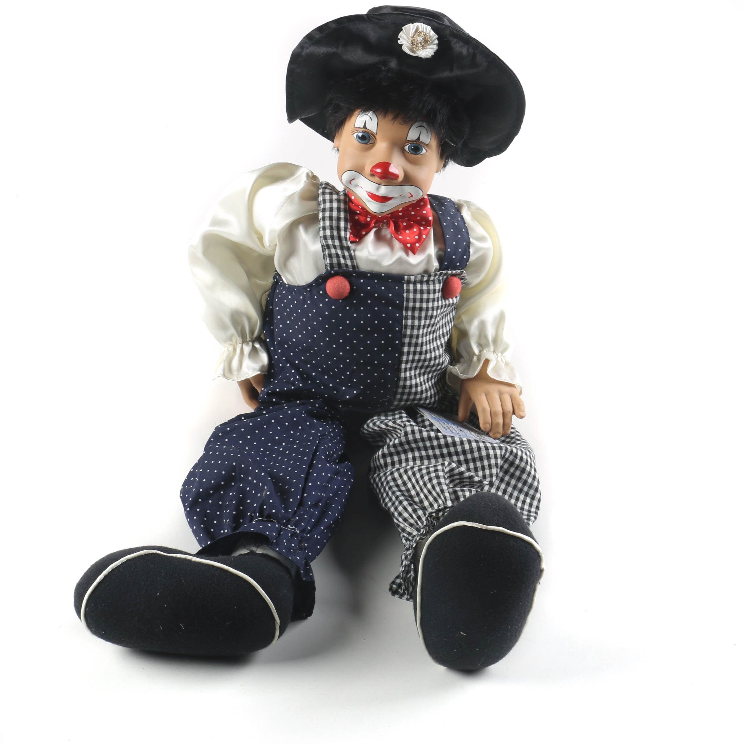 Kazma Collections Porcelain Clown Doll