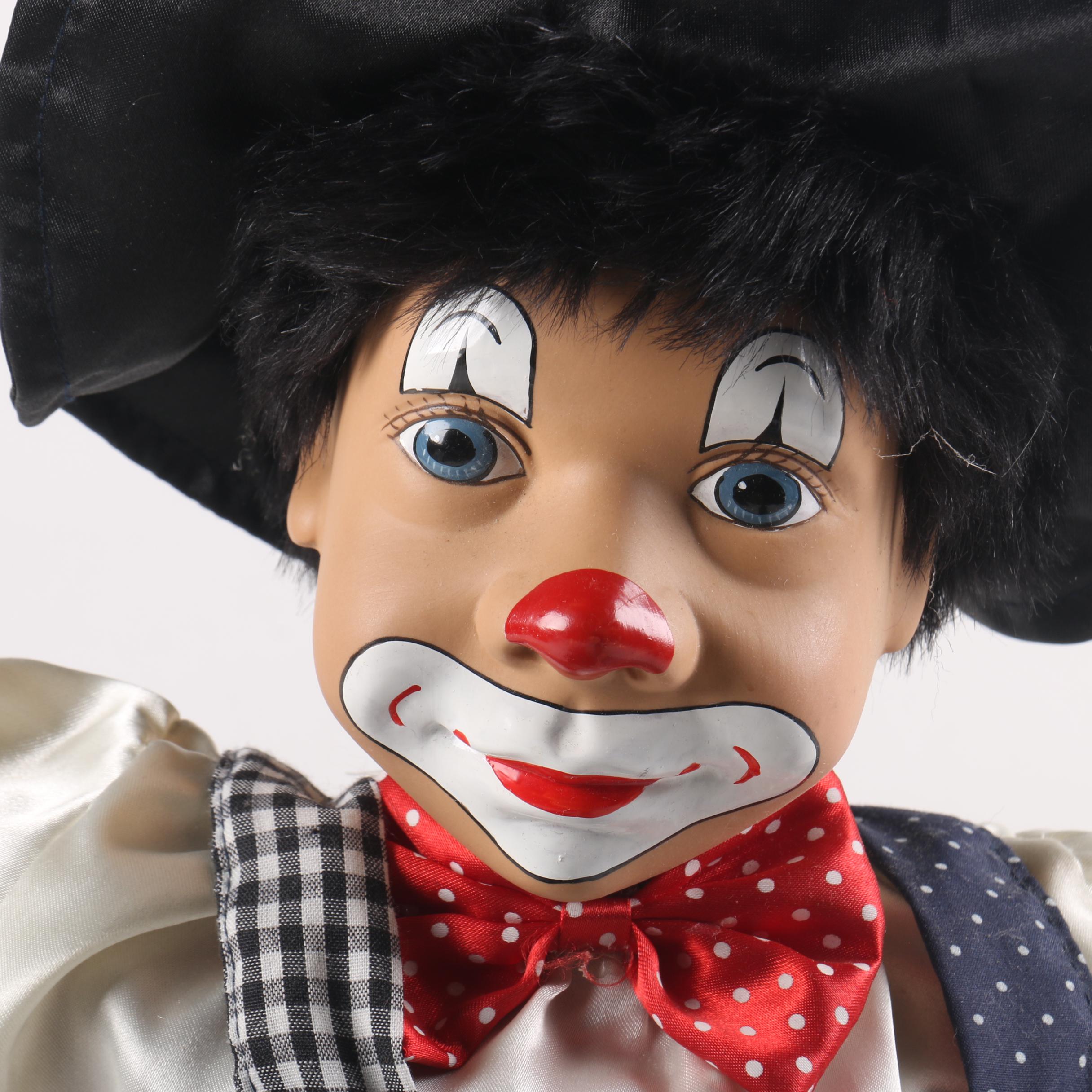 Kazma Collections Porcelain Clown Doll