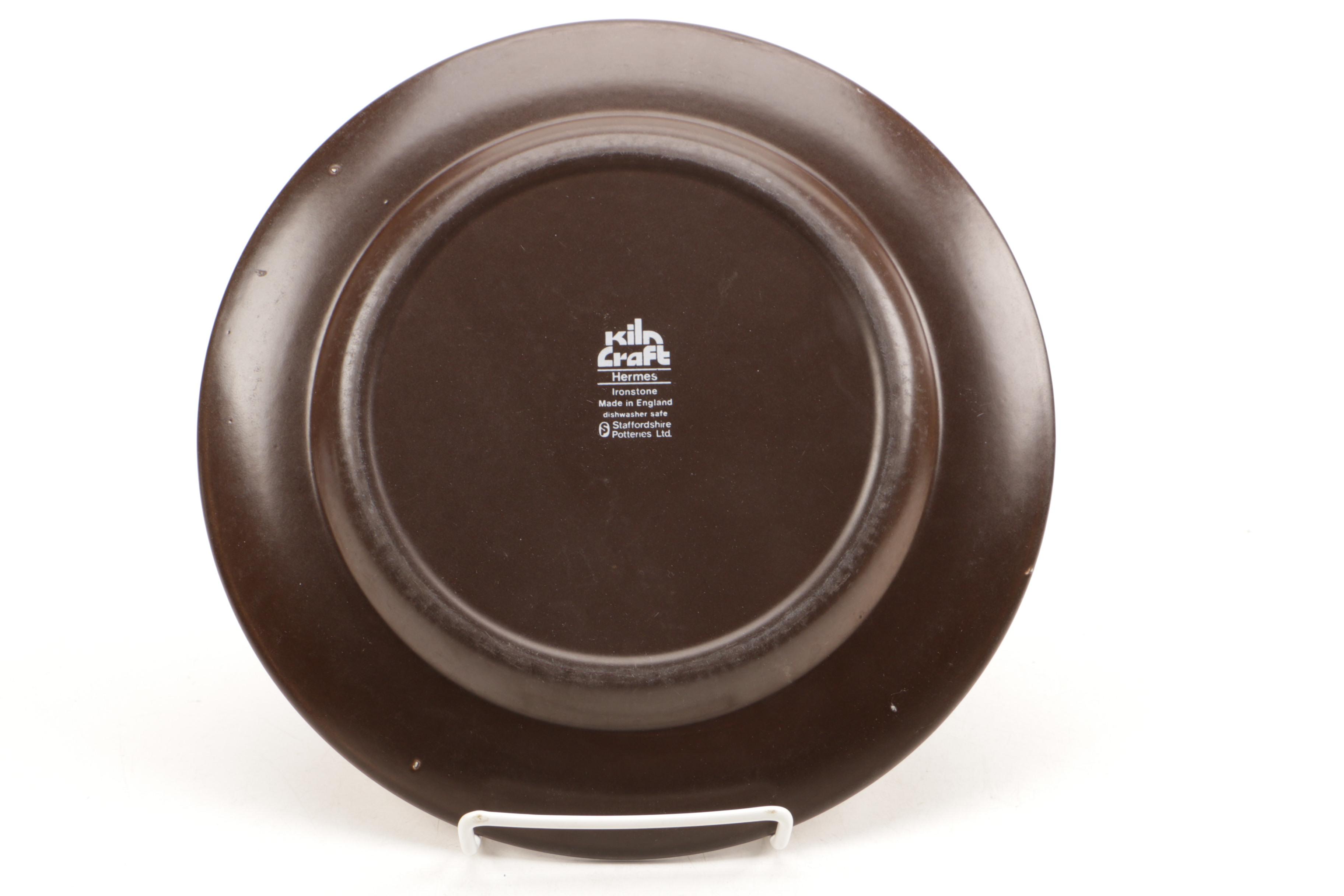 Vintage Staffordshire Pottery "Hermes" Ironstone Plates