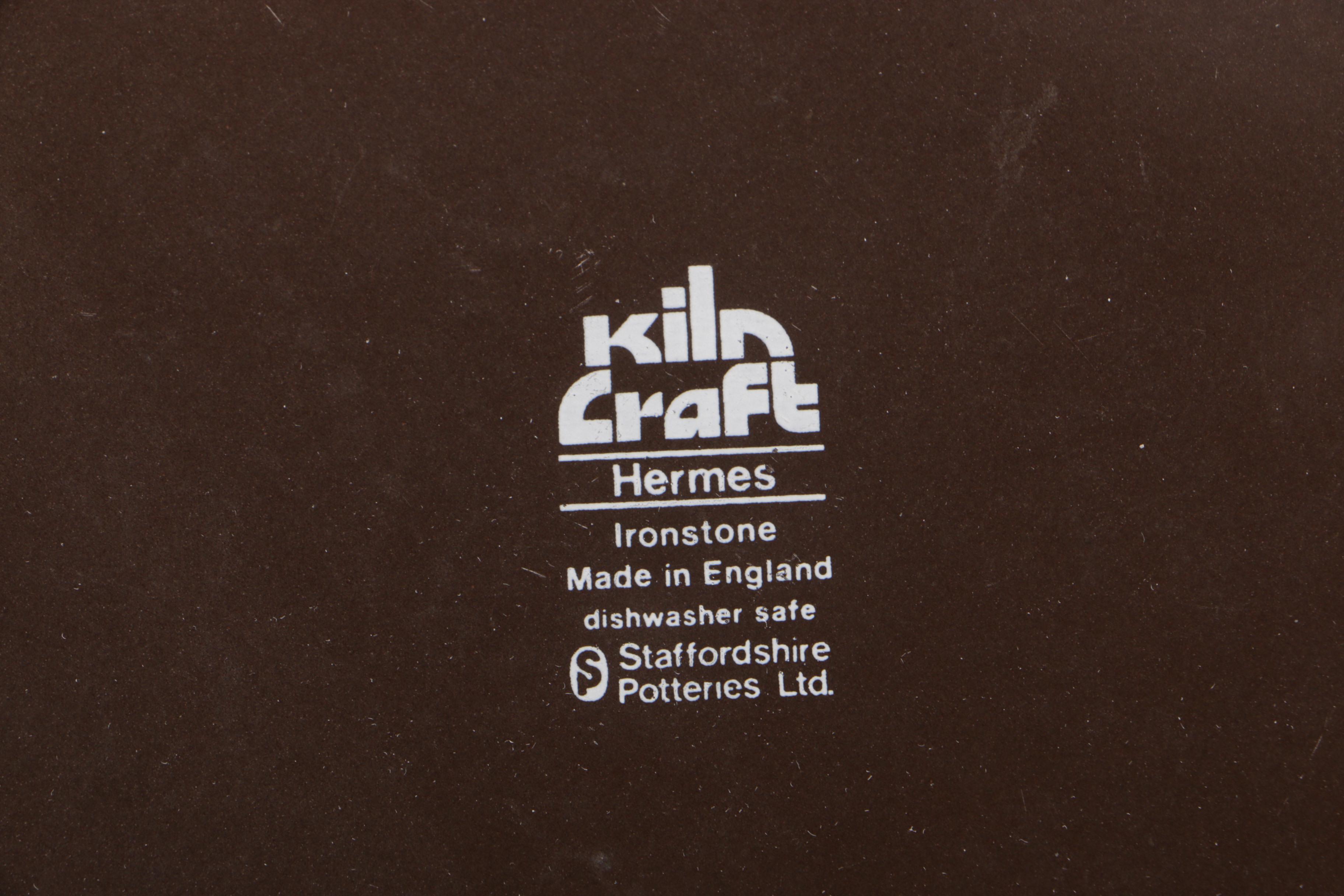 Vintage Staffordshire Pottery "Hermes" Ironstone Plates