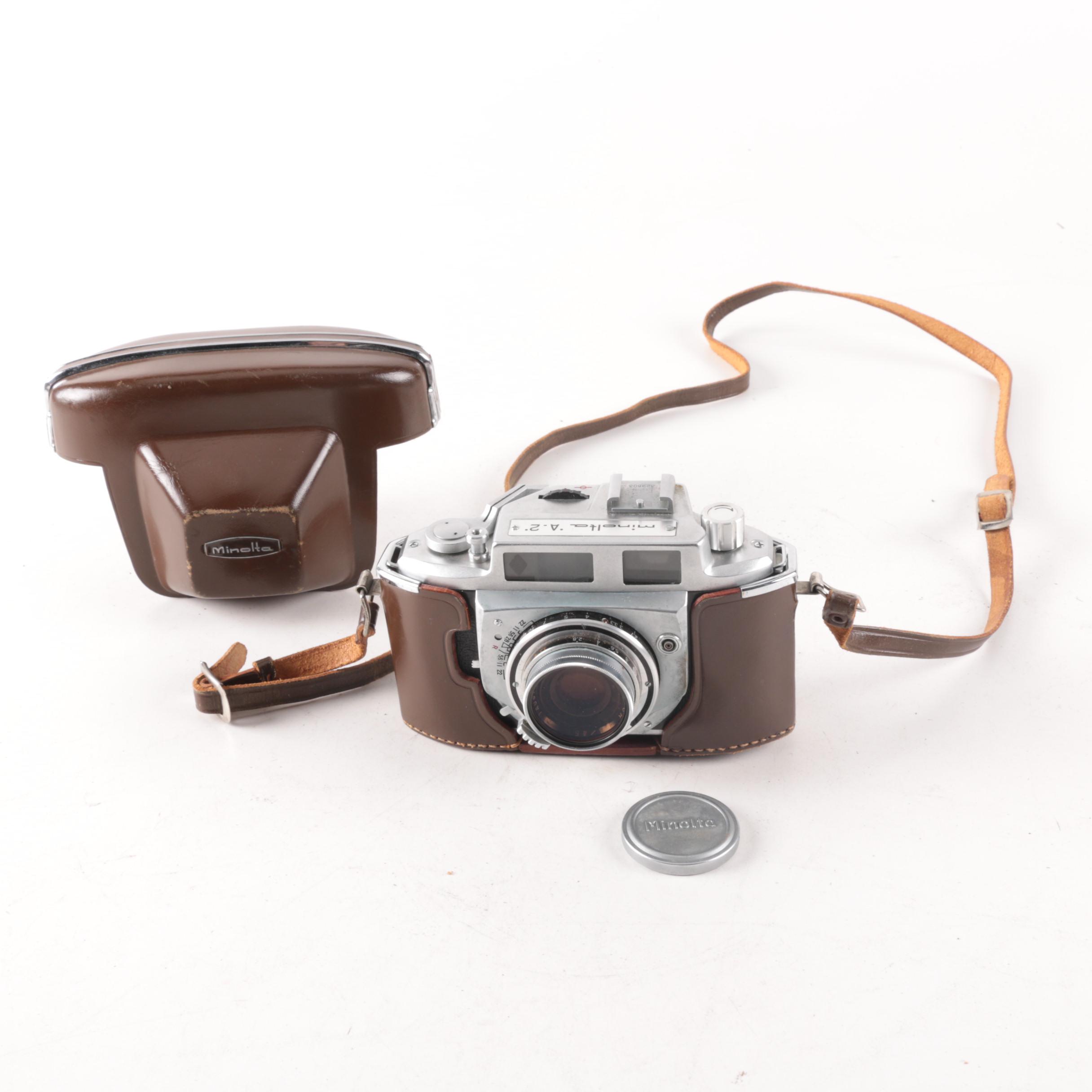 Vintage Minolta A-2 35 MM Film Camera