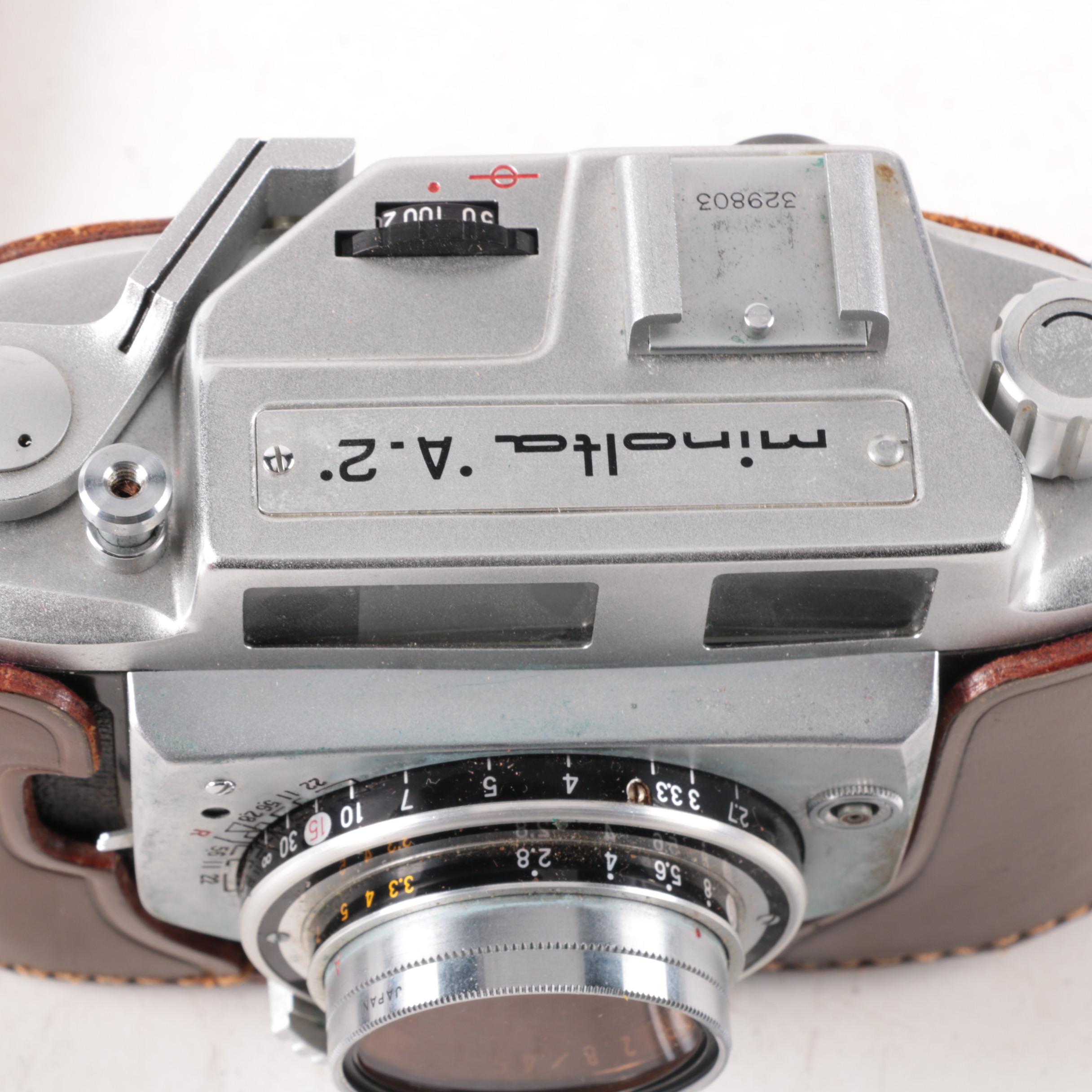 Vintage Minolta A-2 35 MM Film Camera