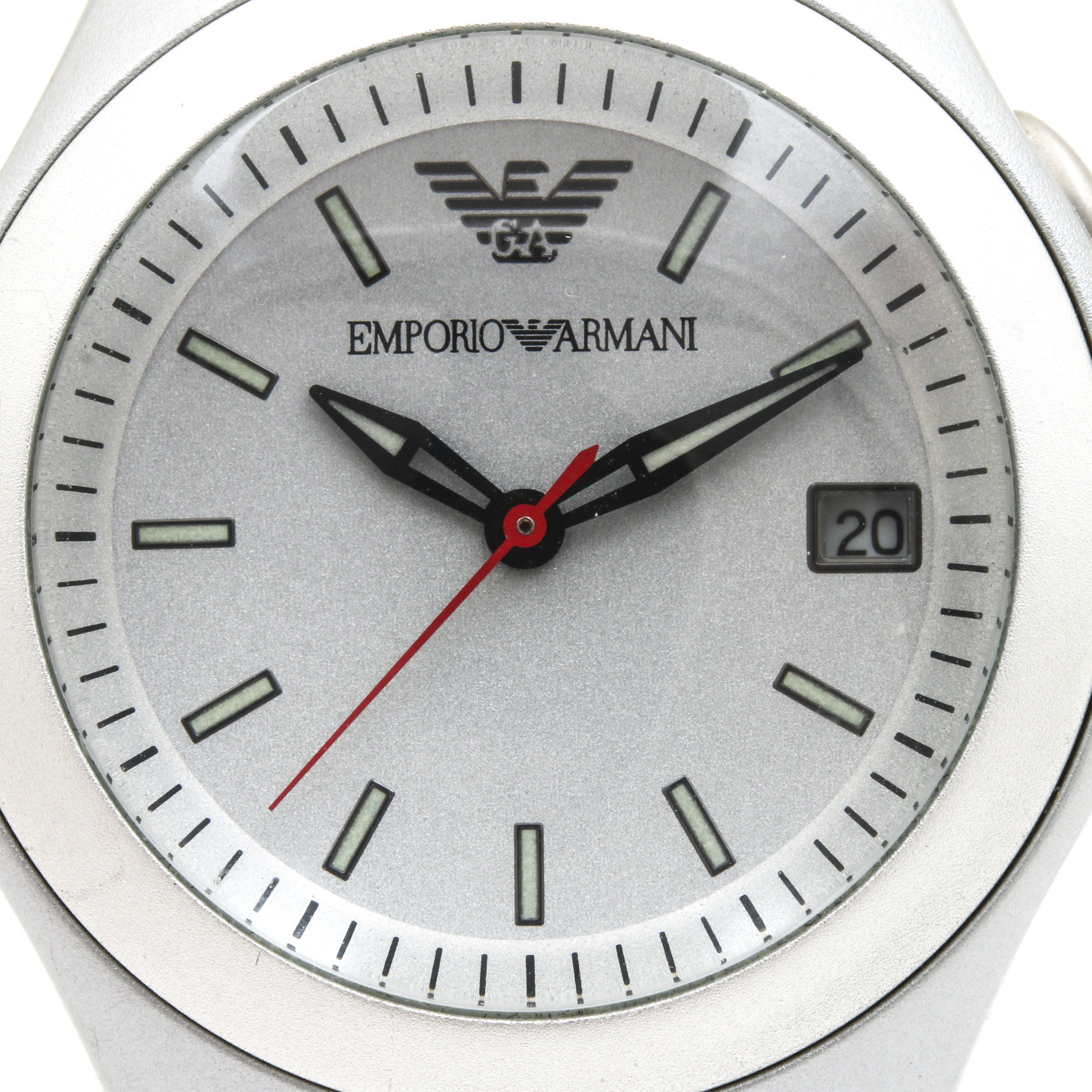 Emporio Armani Stainless Steel and Plastic Gray Watch