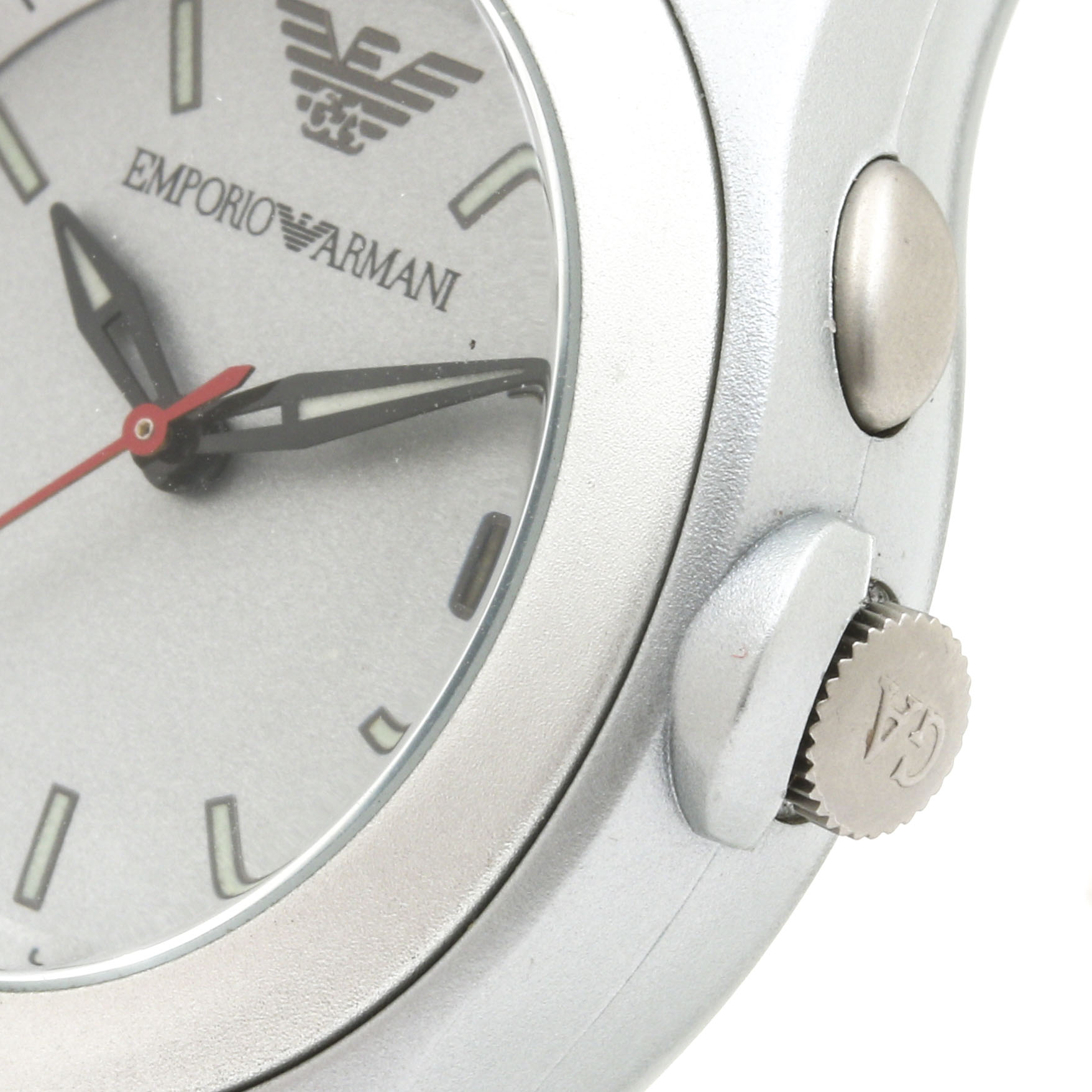 Emporio Armani Stainless Steel and Plastic Gray Watch