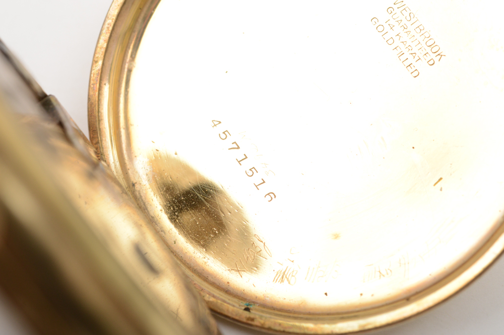 Nidor Vintage 14K Gold Filled Pocket Watch