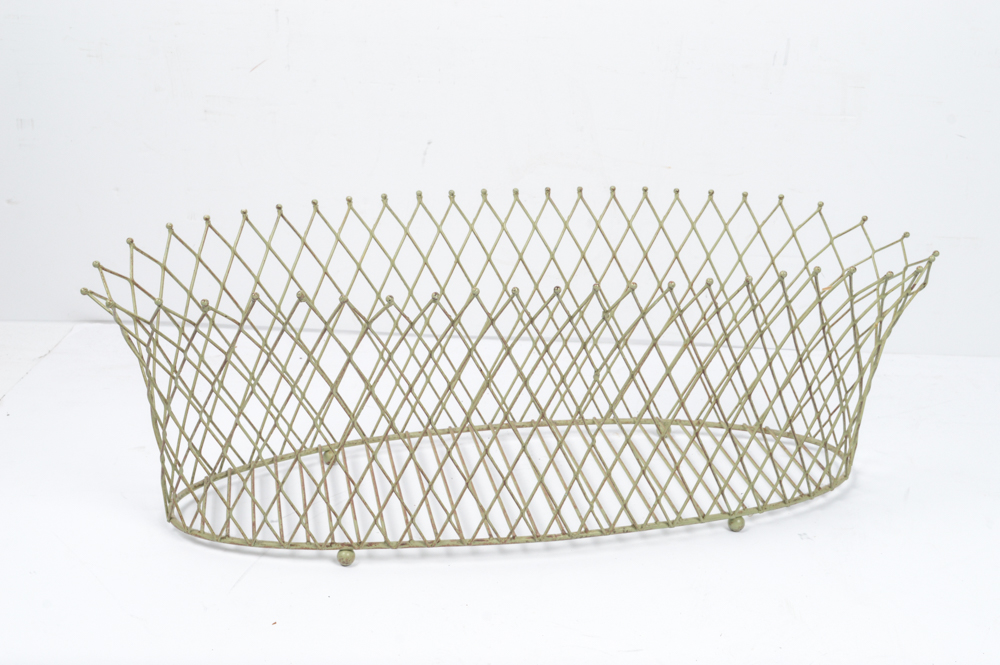 Home Decor Featuring Globe and Vintage Sewing Basket