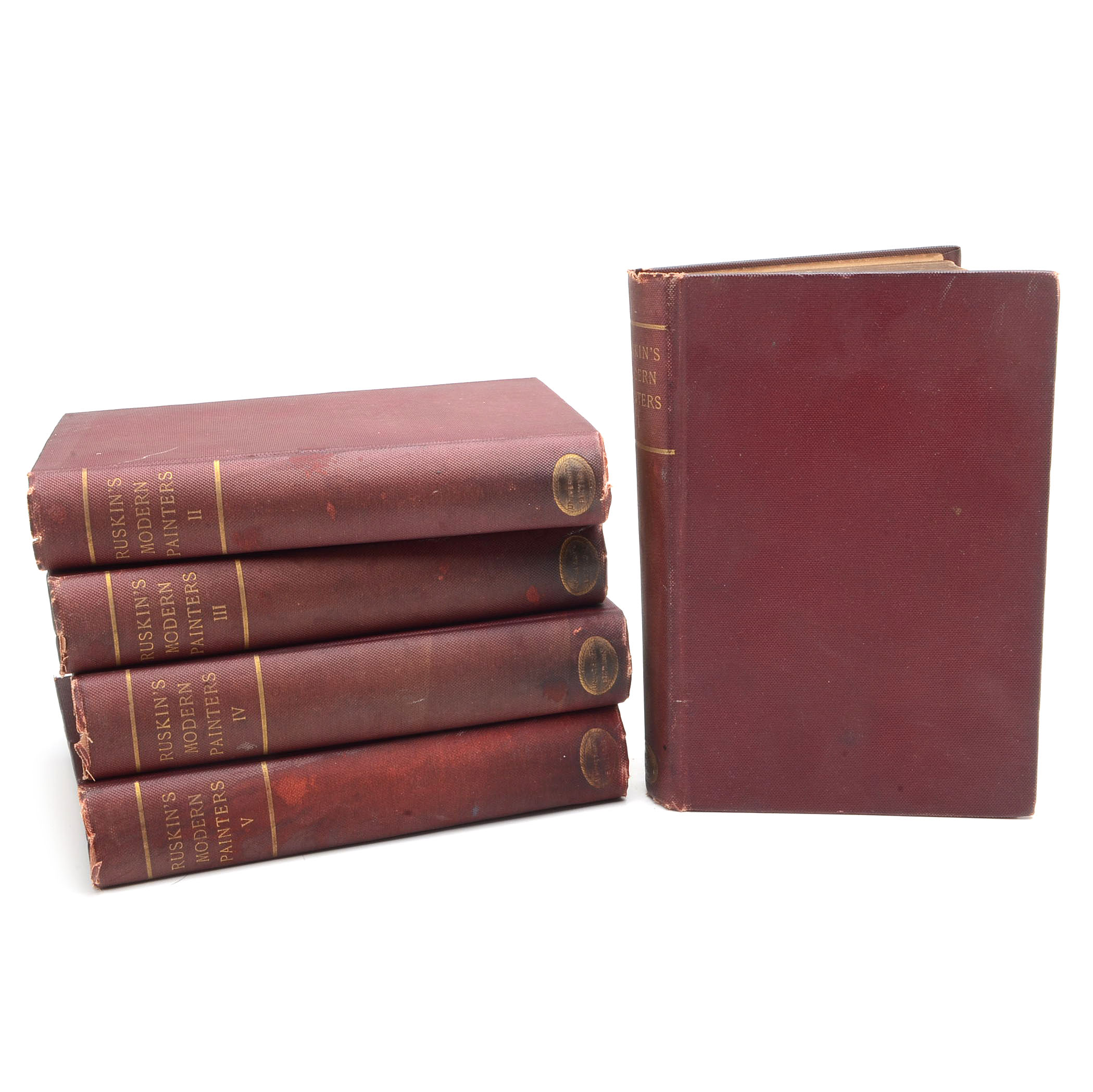 1873 "Ruskin's Modern Painters" in Five Volumes