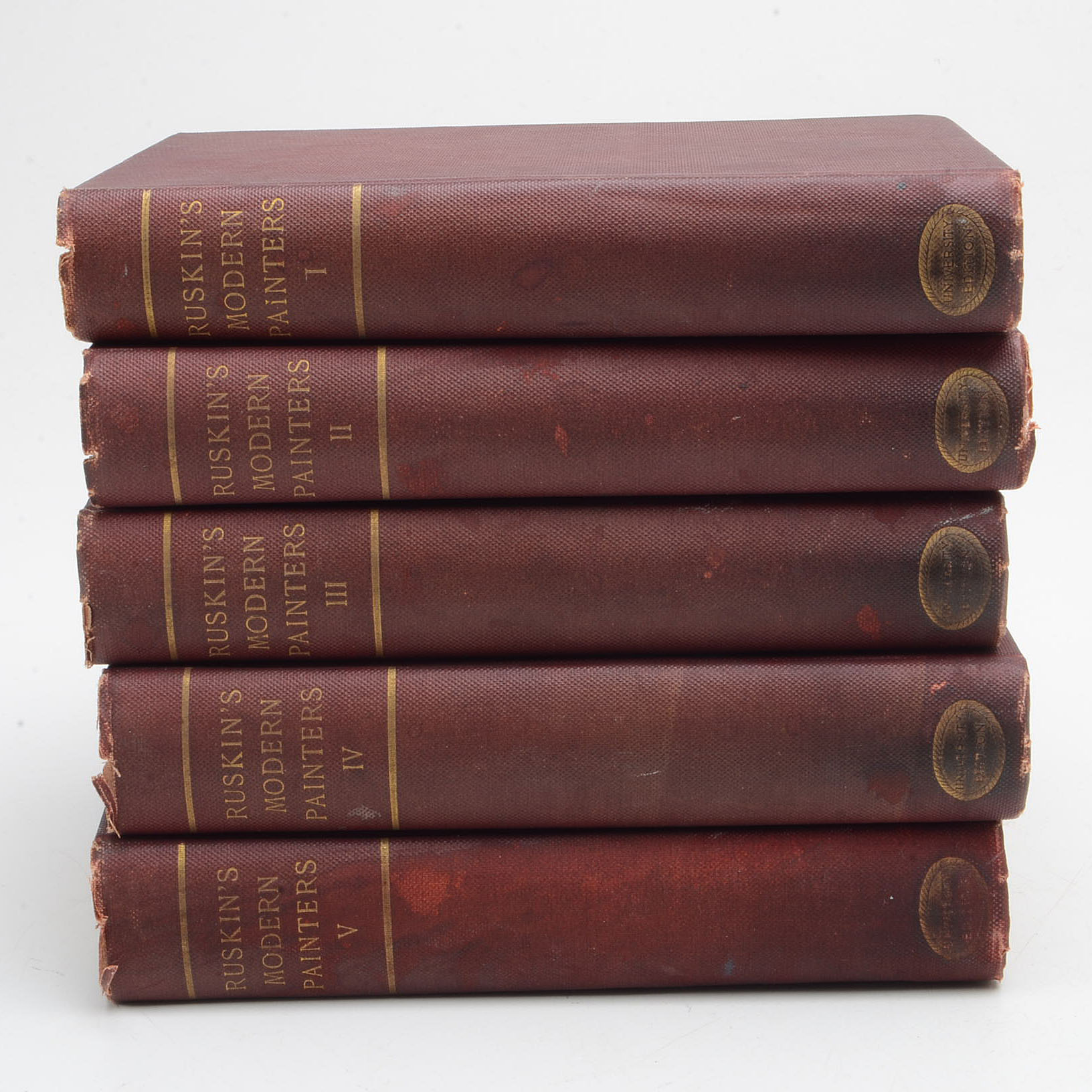 1873 "Ruskin's Modern Painters" in Five Volumes