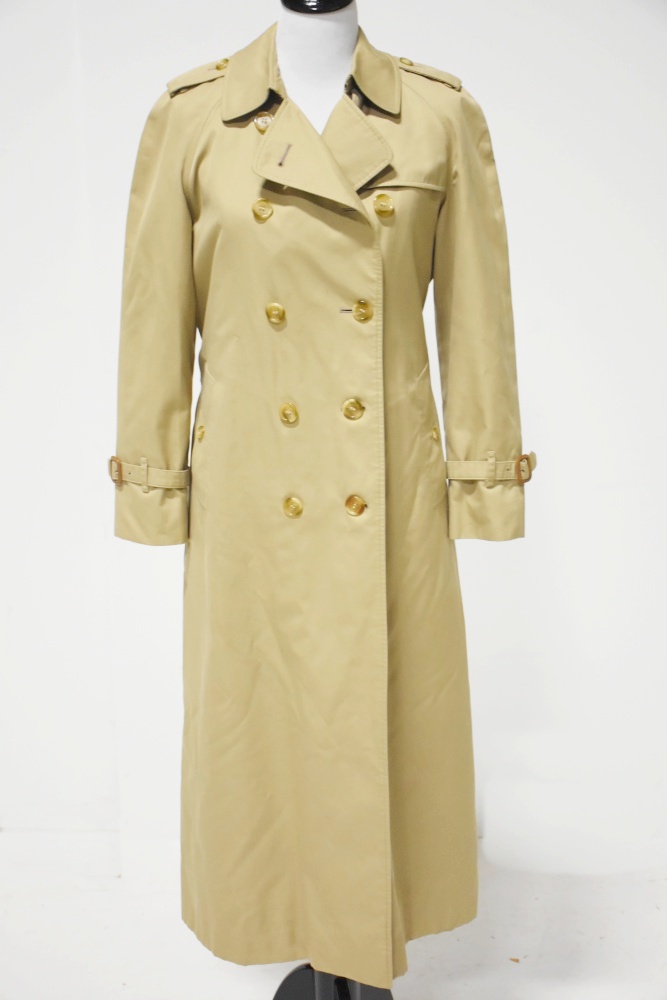 Burberrys Cotton Gaberdine Trench Coat with Removable Wool Lining