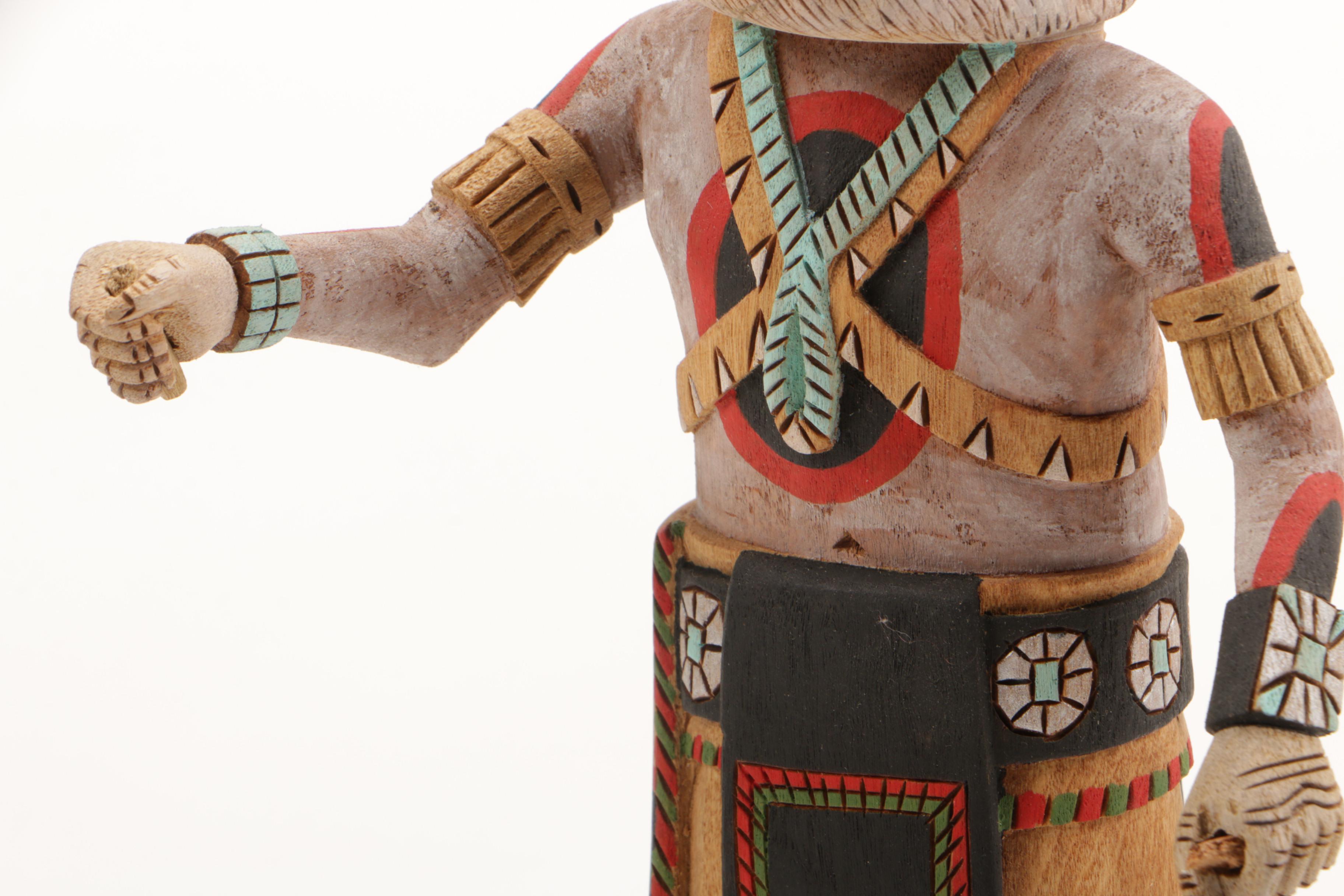 Joe Gash Hopi Carved Wood Kachina Doll "White Bear"