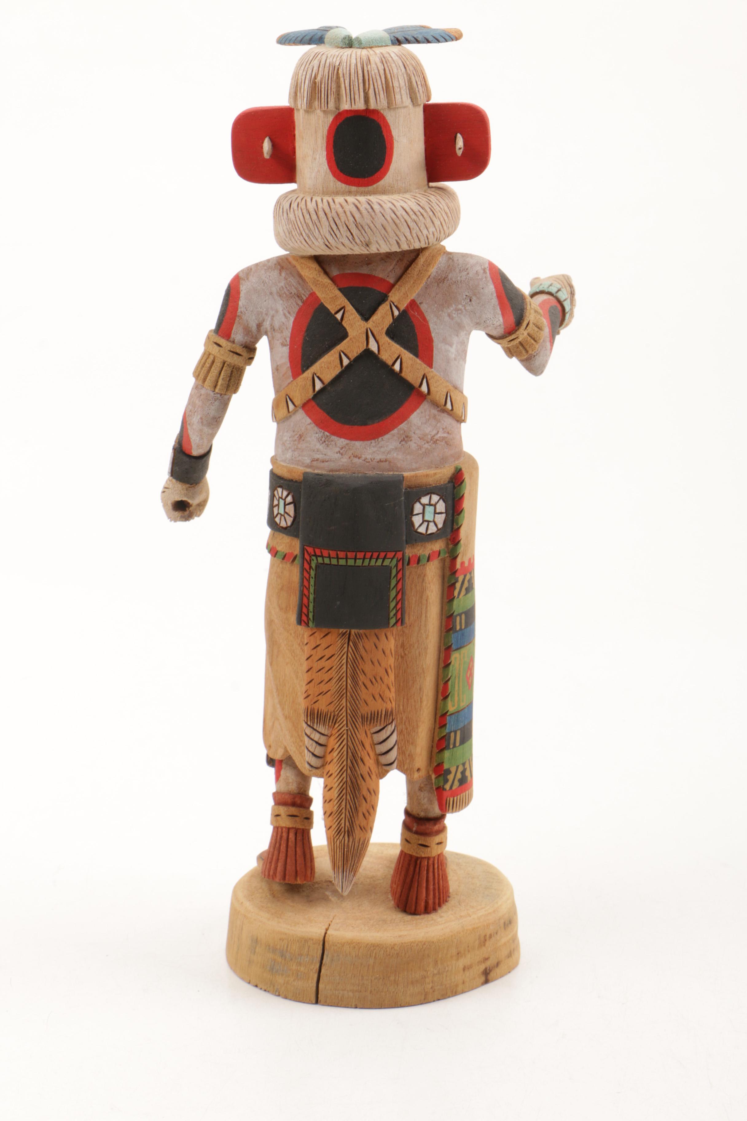 Joe Gash Hopi Carved Wood Kachina Doll "White Bear"