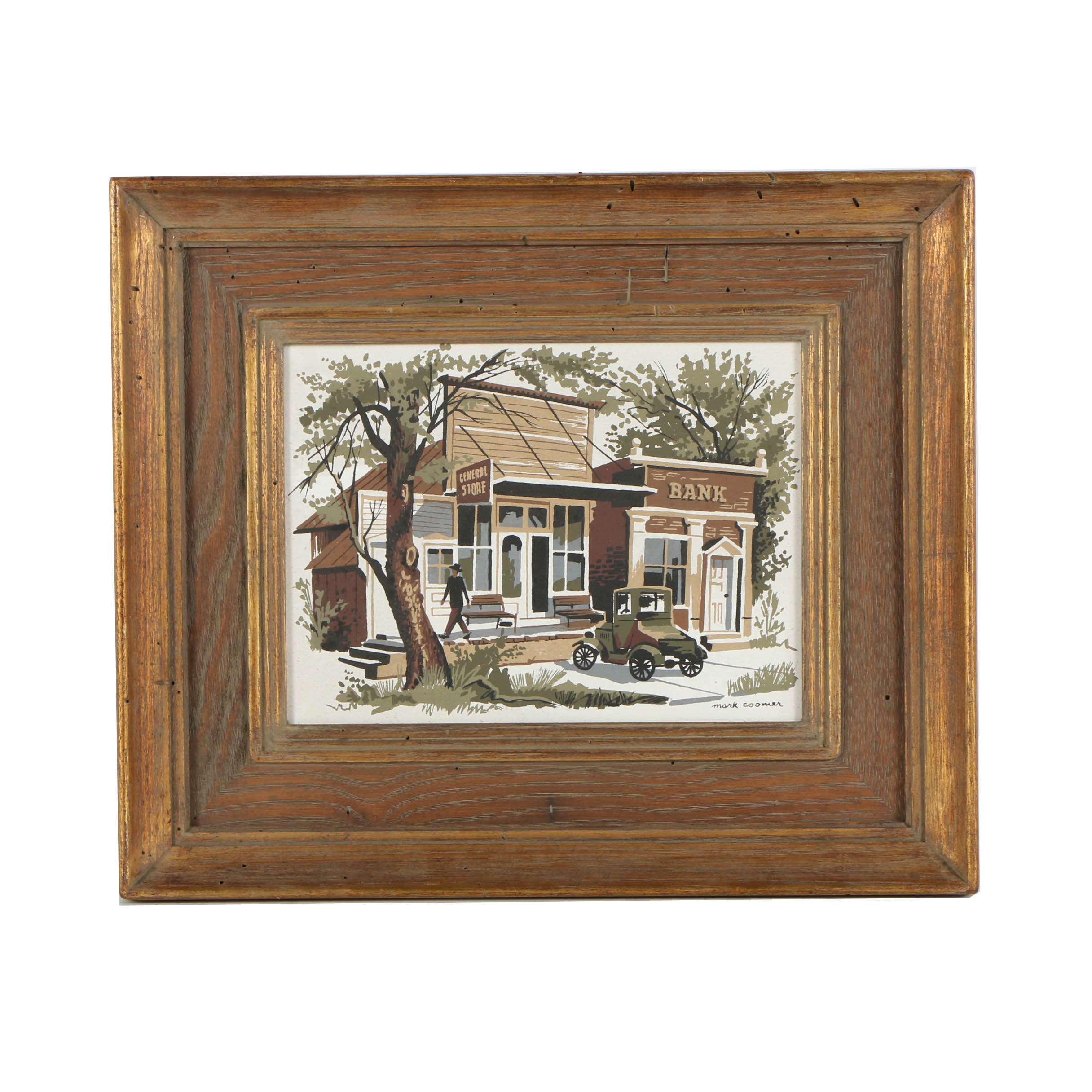 Mark Coomer Limited Edition Serigraph on Composite Board “General Store”
