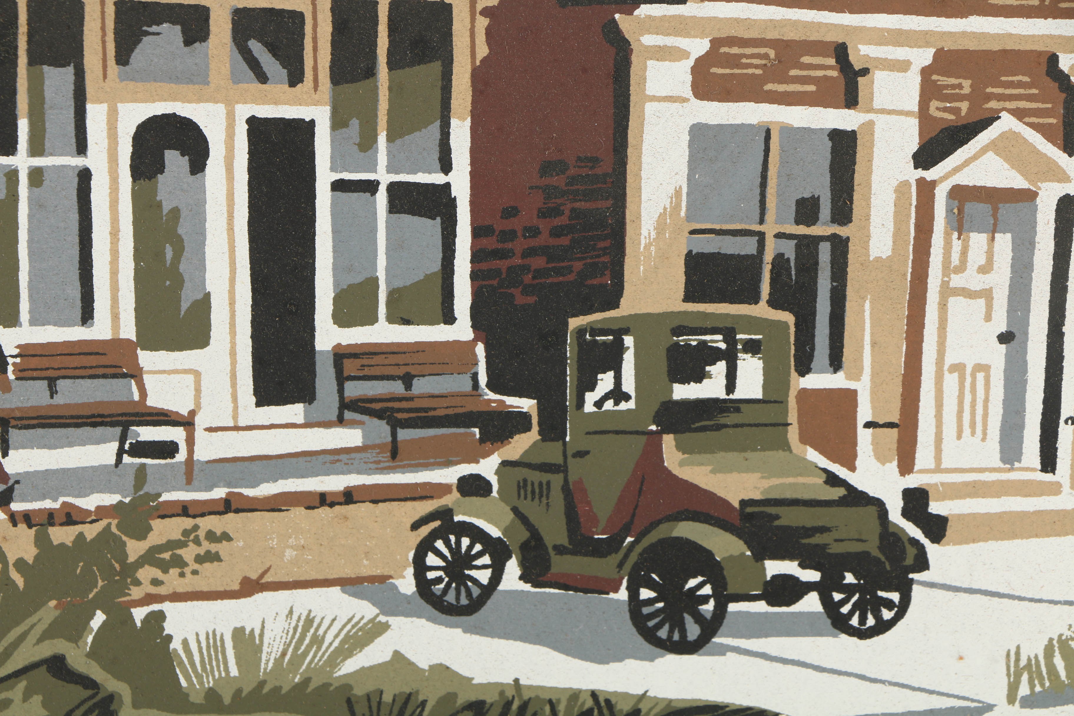 Mark Coomer Limited Edition Serigraph on Composite Board “General Store”