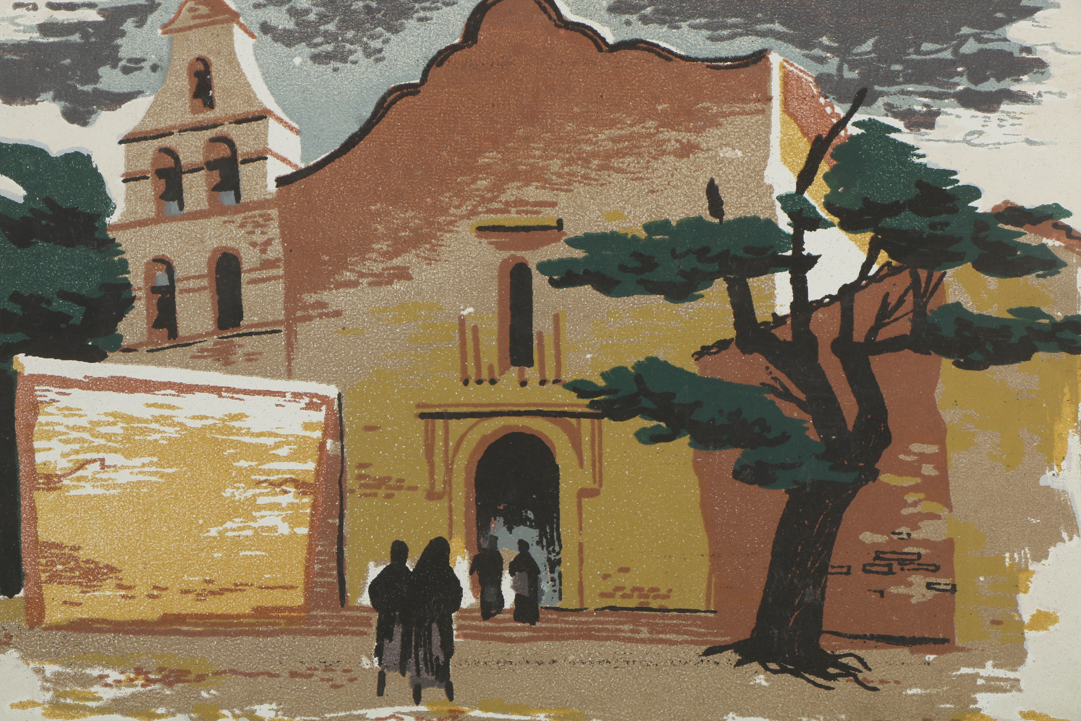 Collection of Mark Coomer Serigraphs on Boards of Genre Scenes