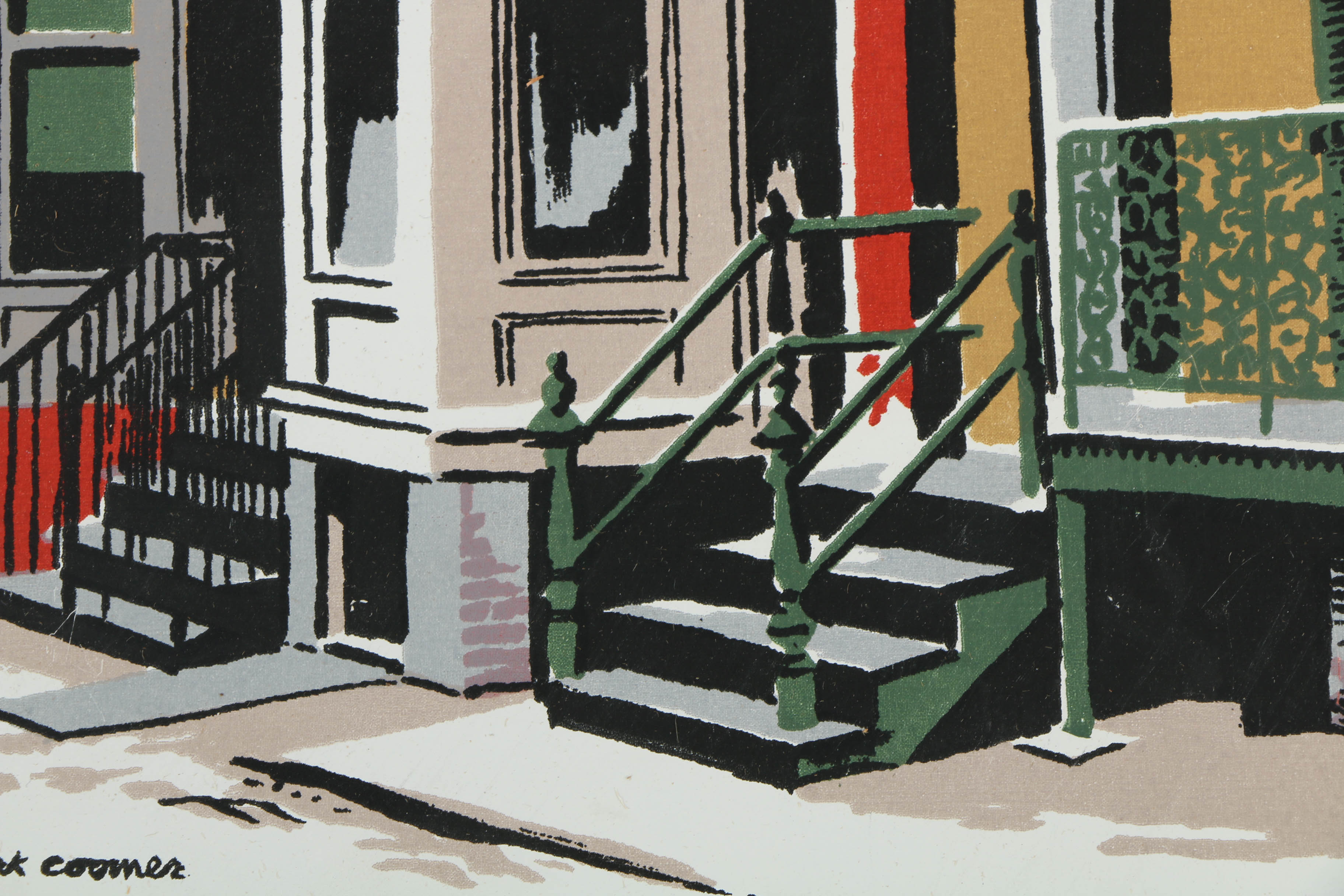Collection of Mark Coomer Serigraphs on Boards of Genre Scenes