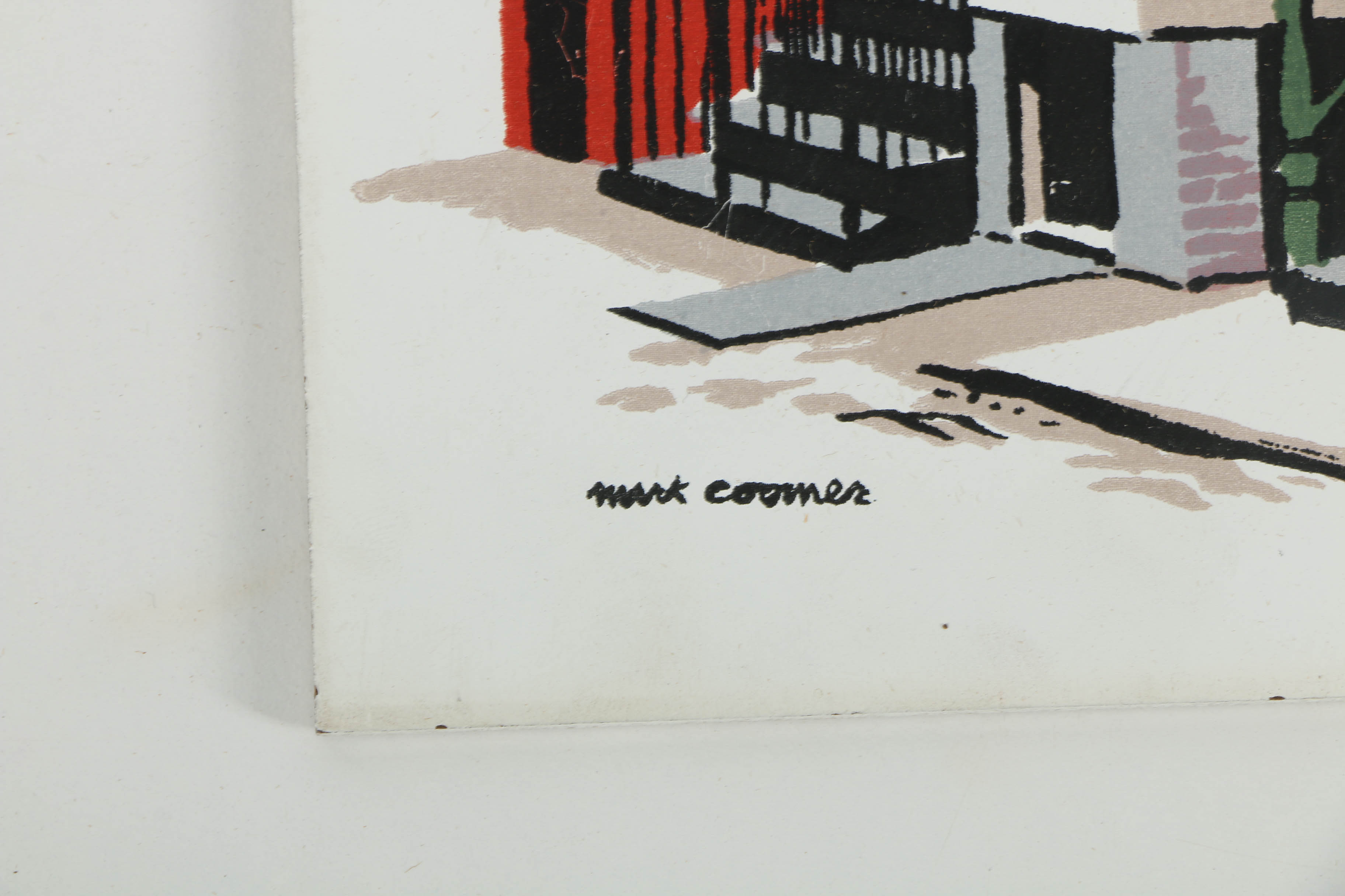 Collection of Mark Coomer Serigraphs on Boards of Genre Scenes