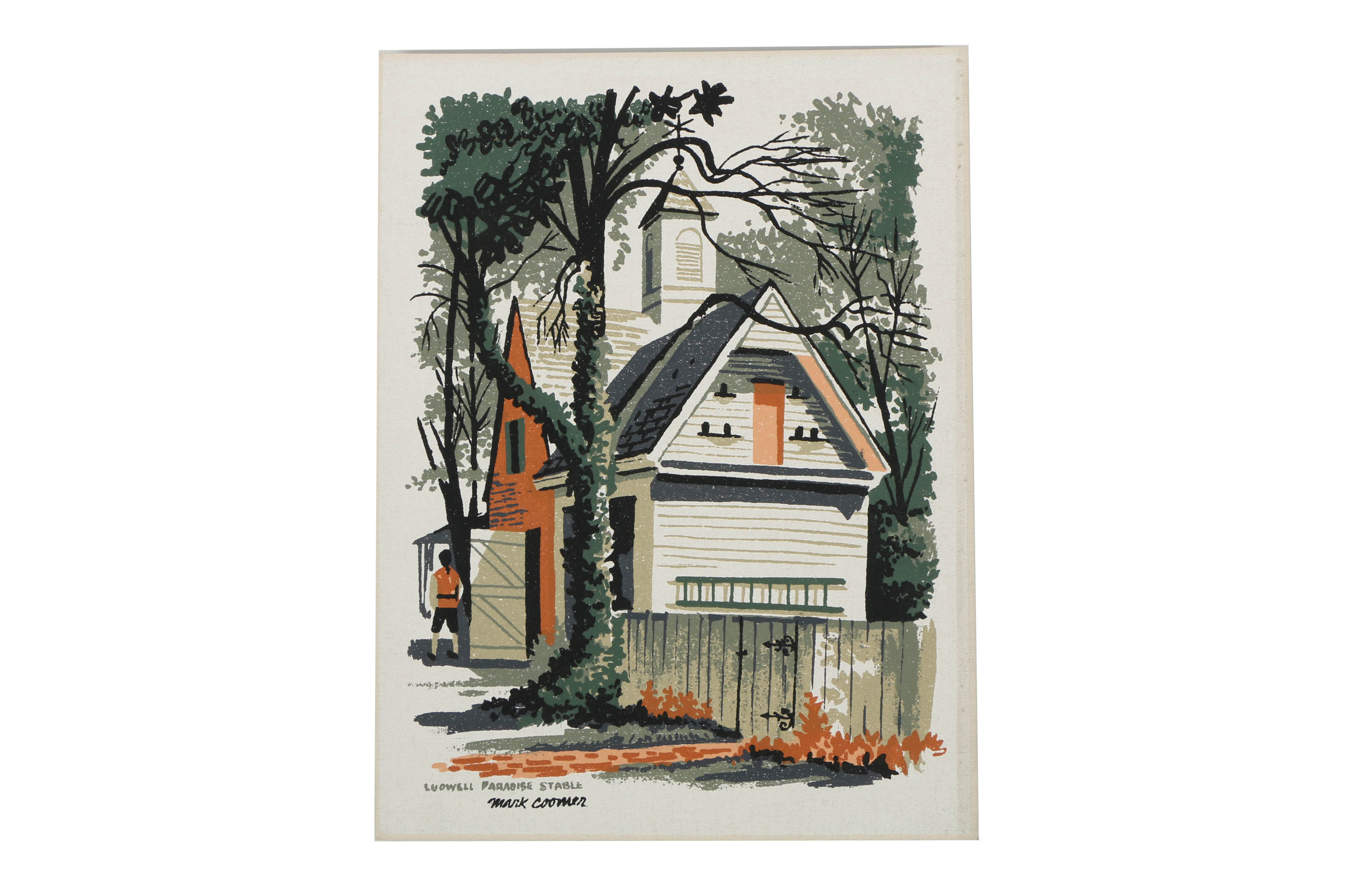 Collection of Mark Coomer Serigraphs on Boards of Genre Scenes