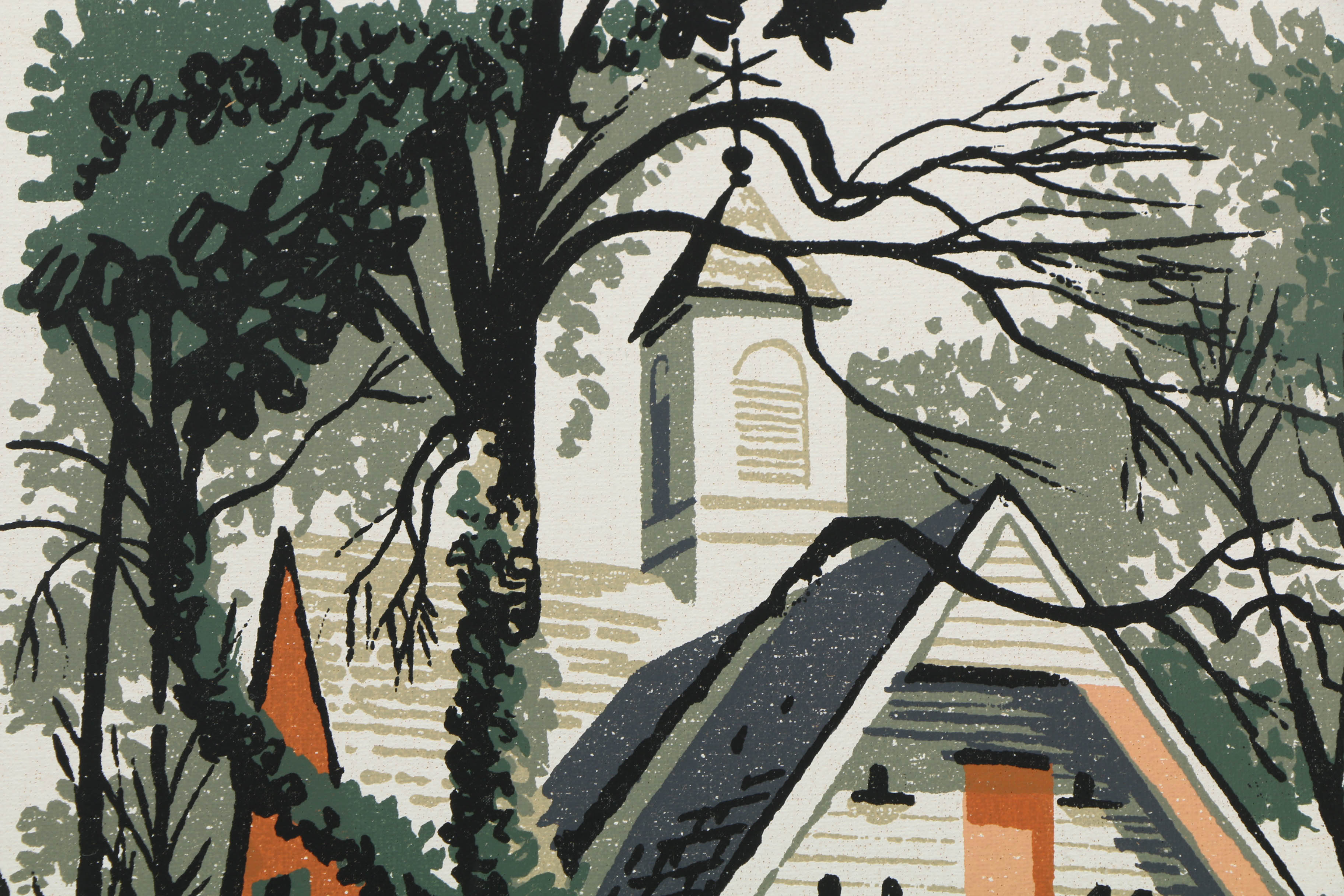 Collection of Mark Coomer Serigraphs on Boards of Genre Scenes