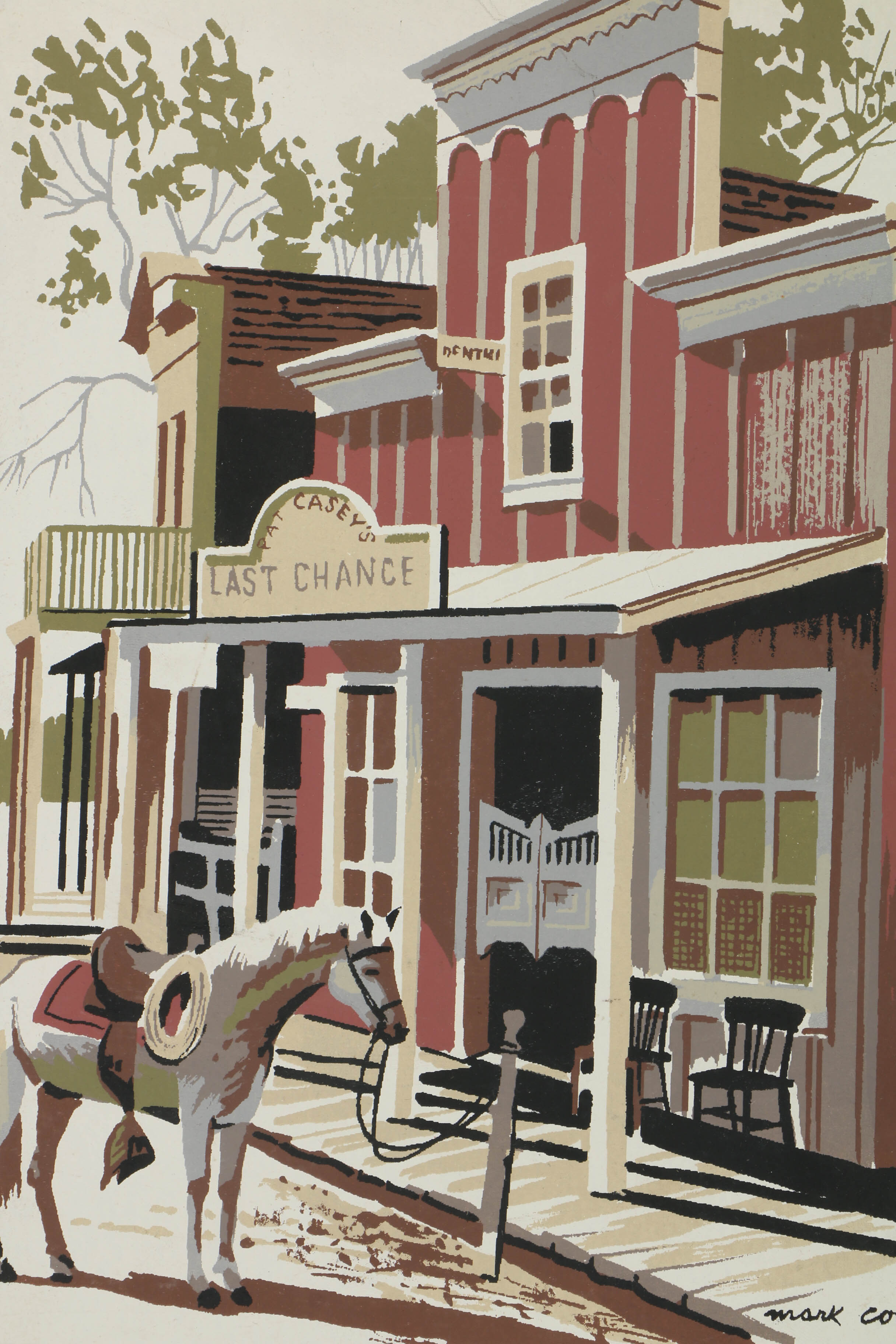 Collection of Mark Coomer Serigraphs on Boards of Genre Scenes