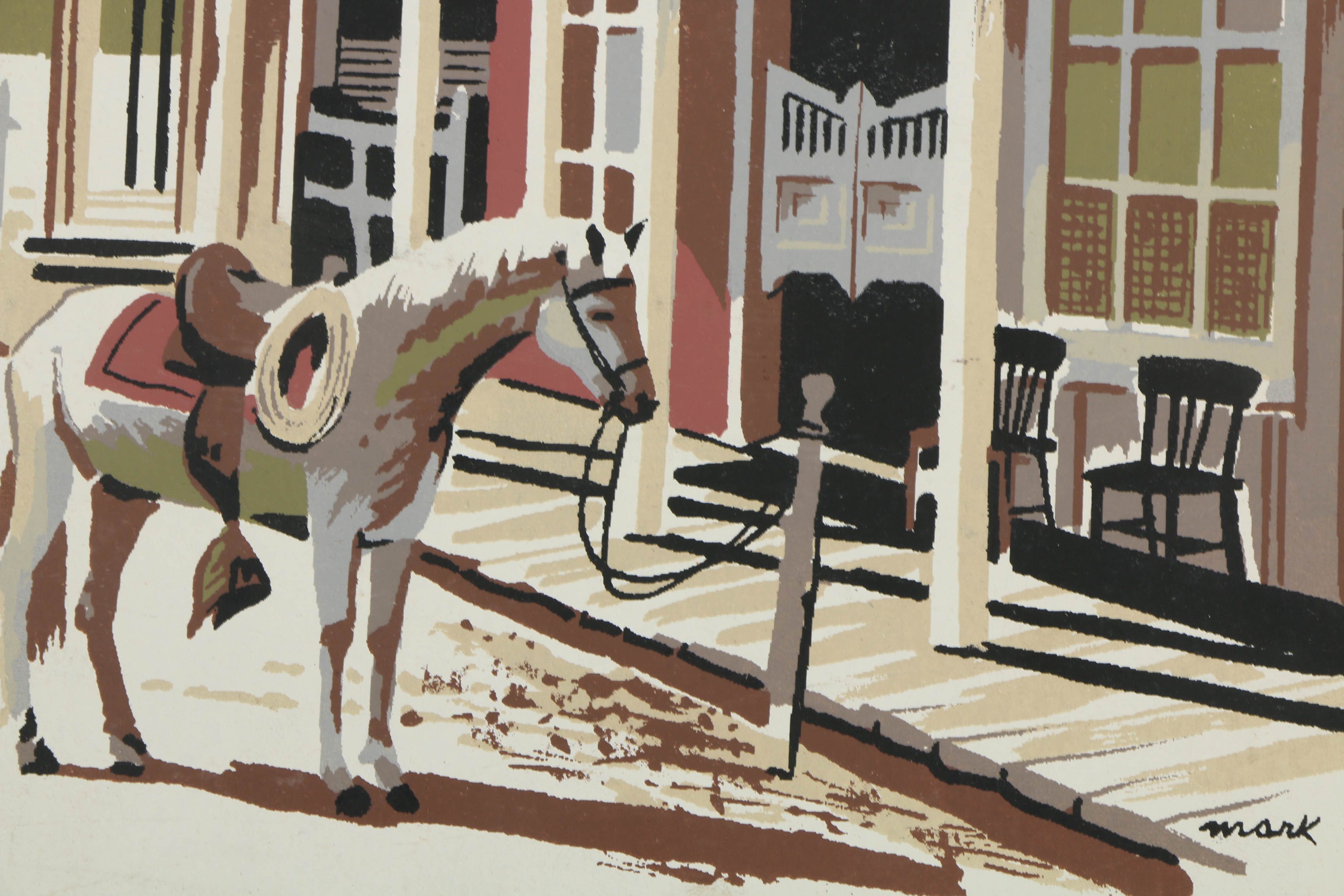 Collection of Mark Coomer Serigraphs on Boards of Genre Scenes