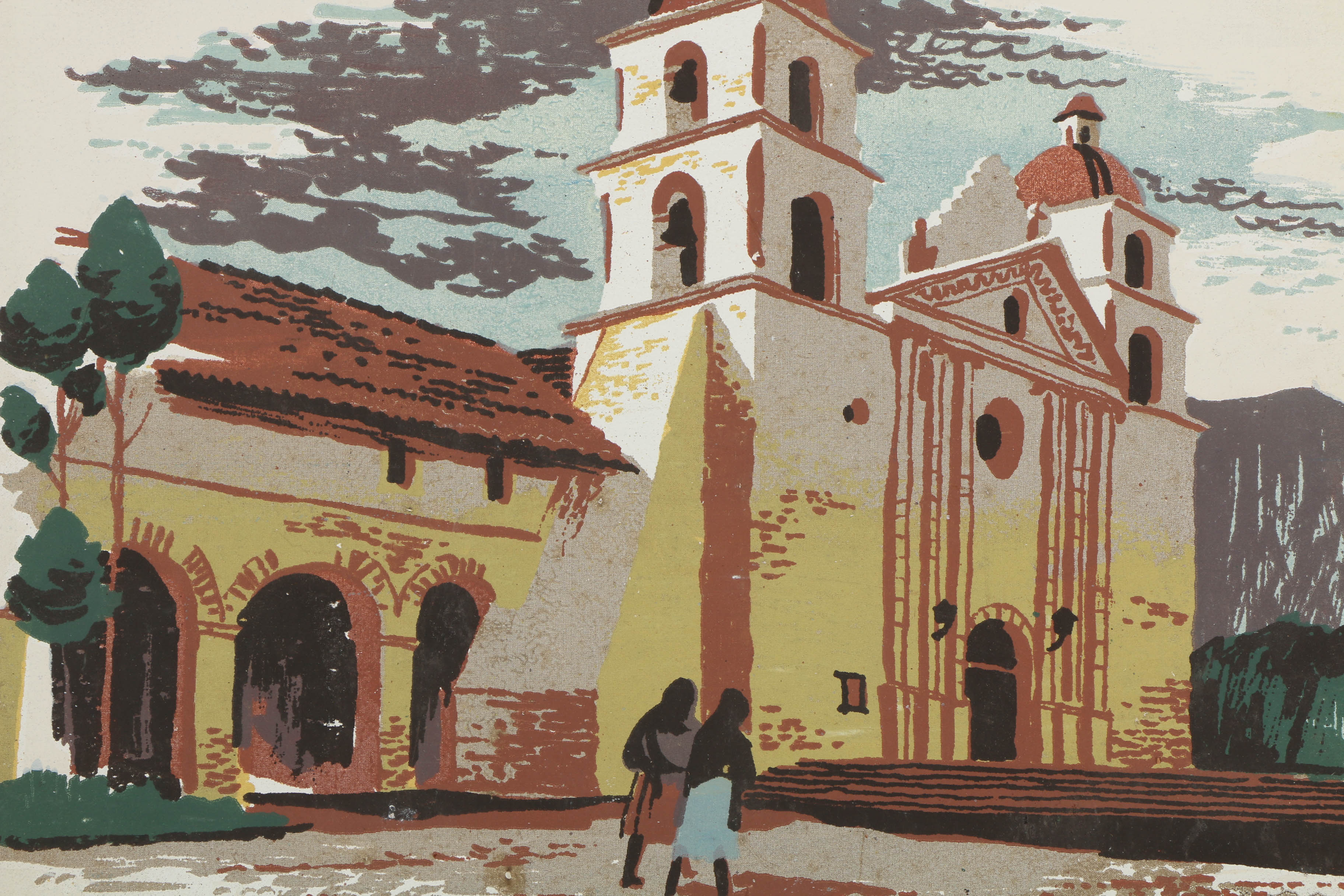 Collection of Mark Coomer Serigraphs on Boards of Genre Scenes