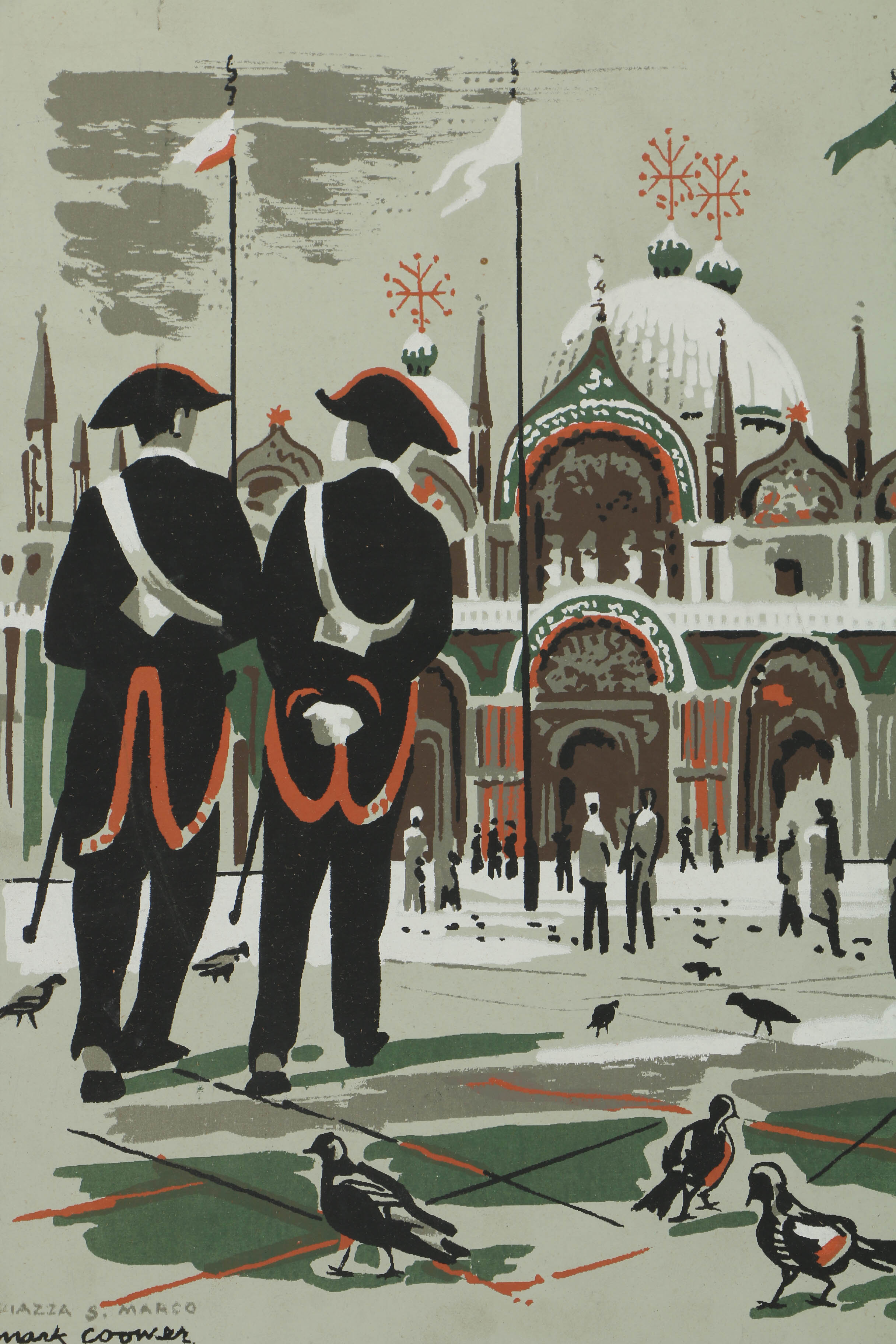 Collection of Mark Coomer Serigraphs on Boards of Genre Scenes