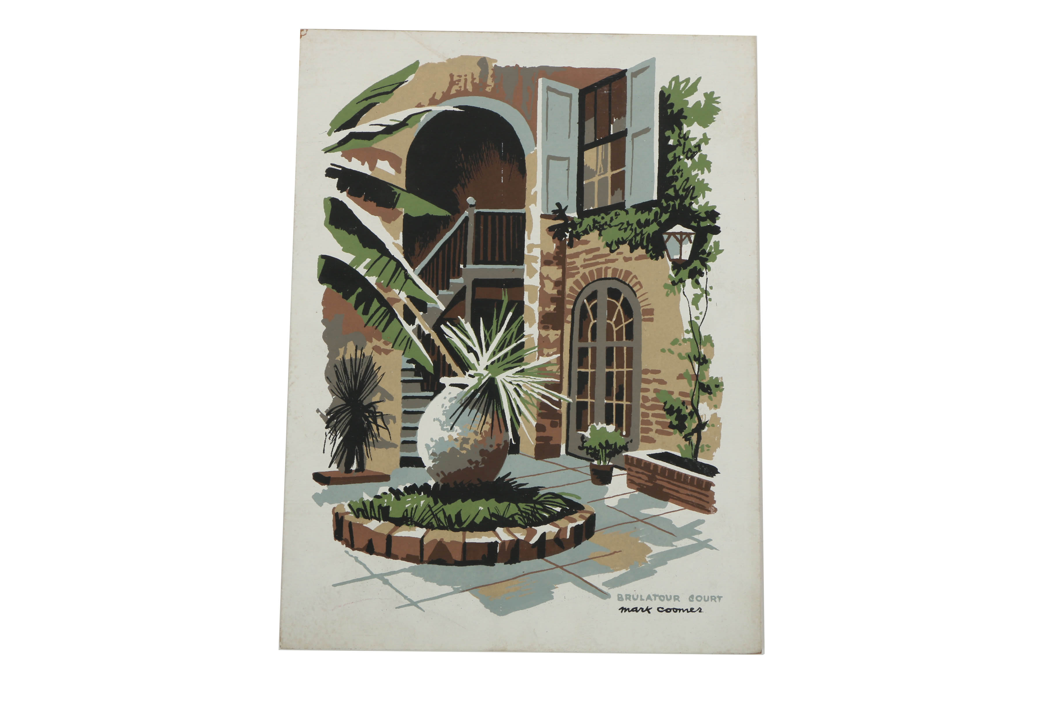 Collection of Mark Coomer Serigraphs on Boards of Genre Scenes