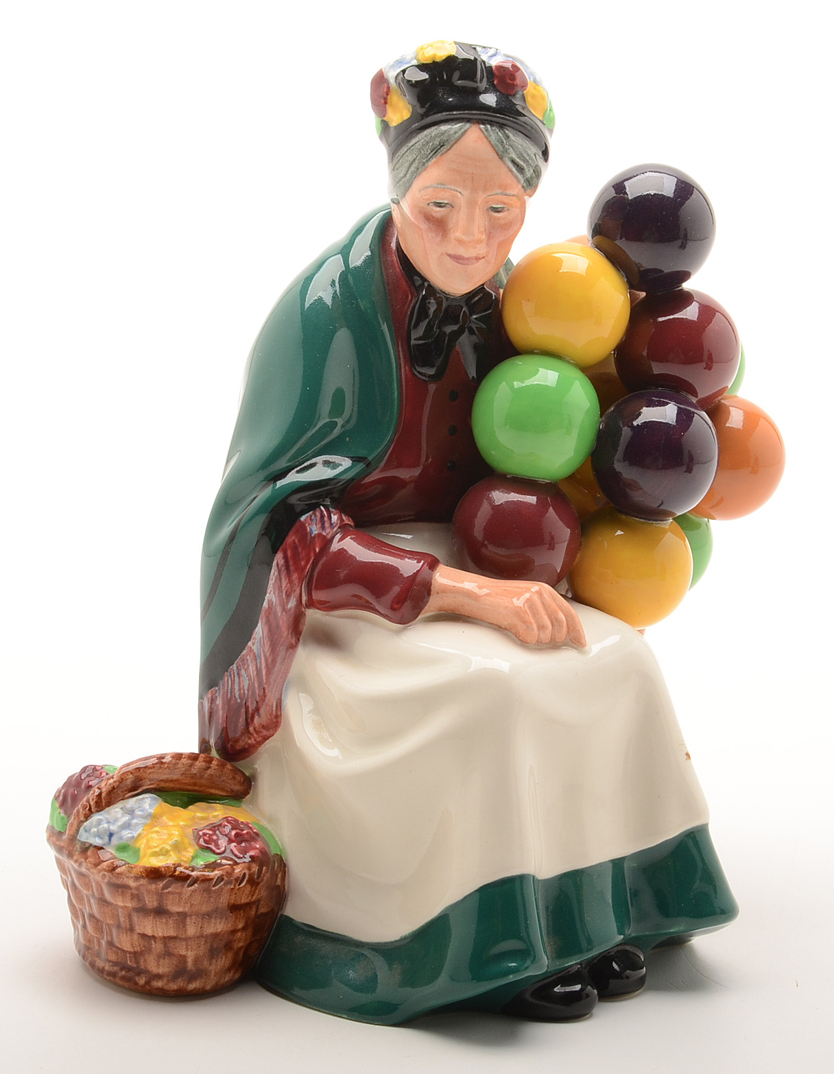Vintage Royal Doulton Old Balloon Seller Woman and Balloon Man