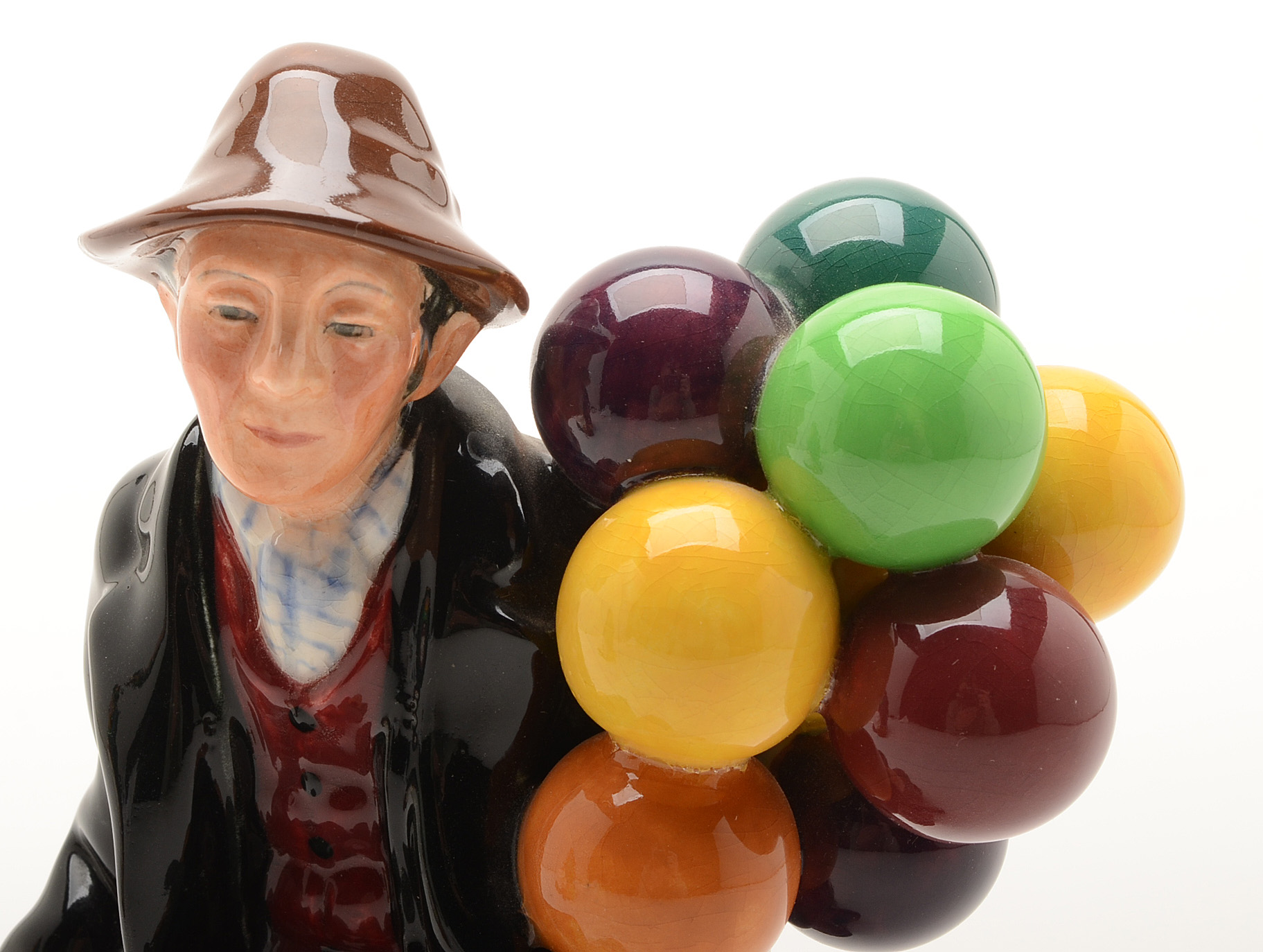 Vintage Royal Doulton Old Balloon Seller Woman and Balloon Man