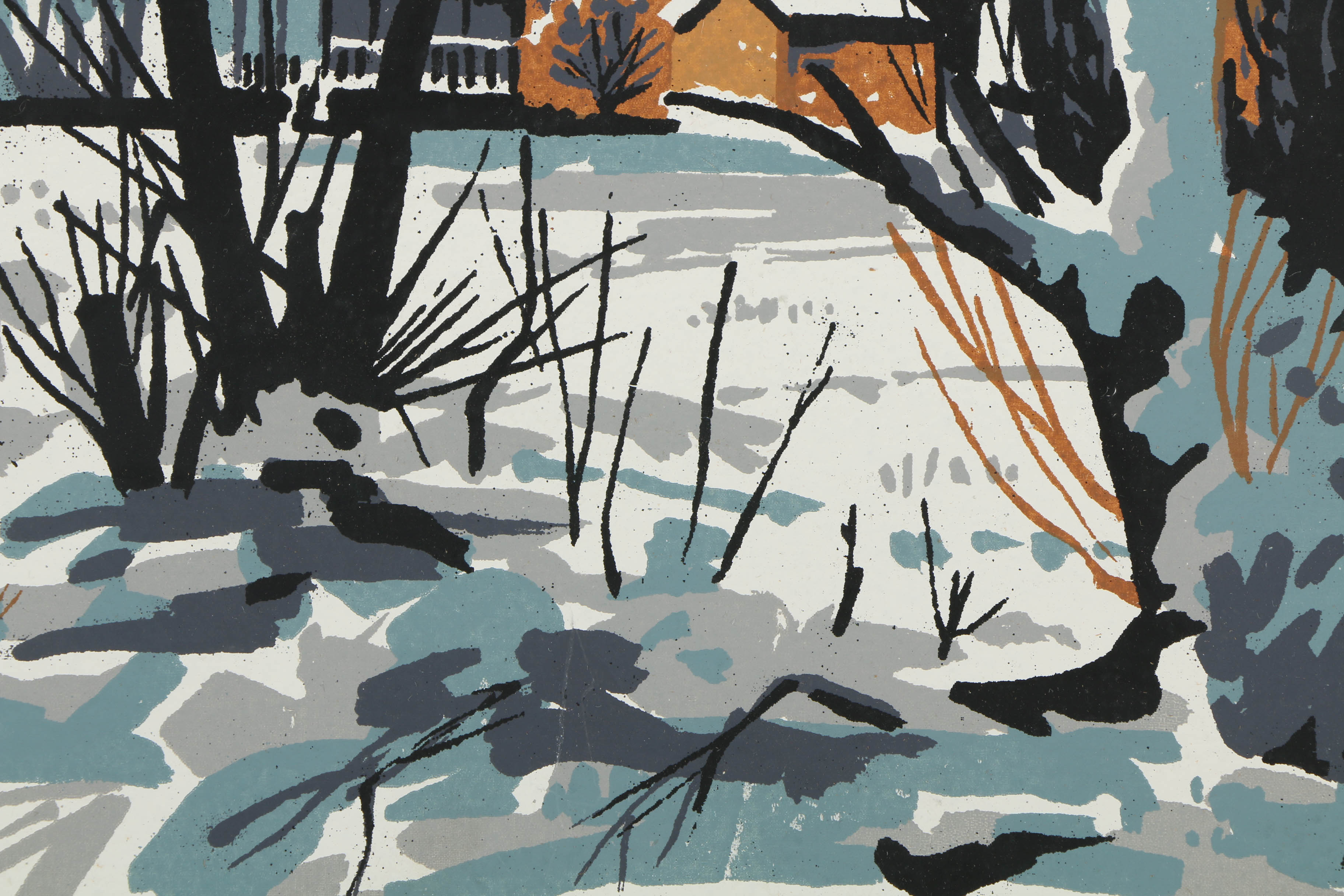 Assortment of Mark Coomer Serigraphs on Boards of Architectural Scenes