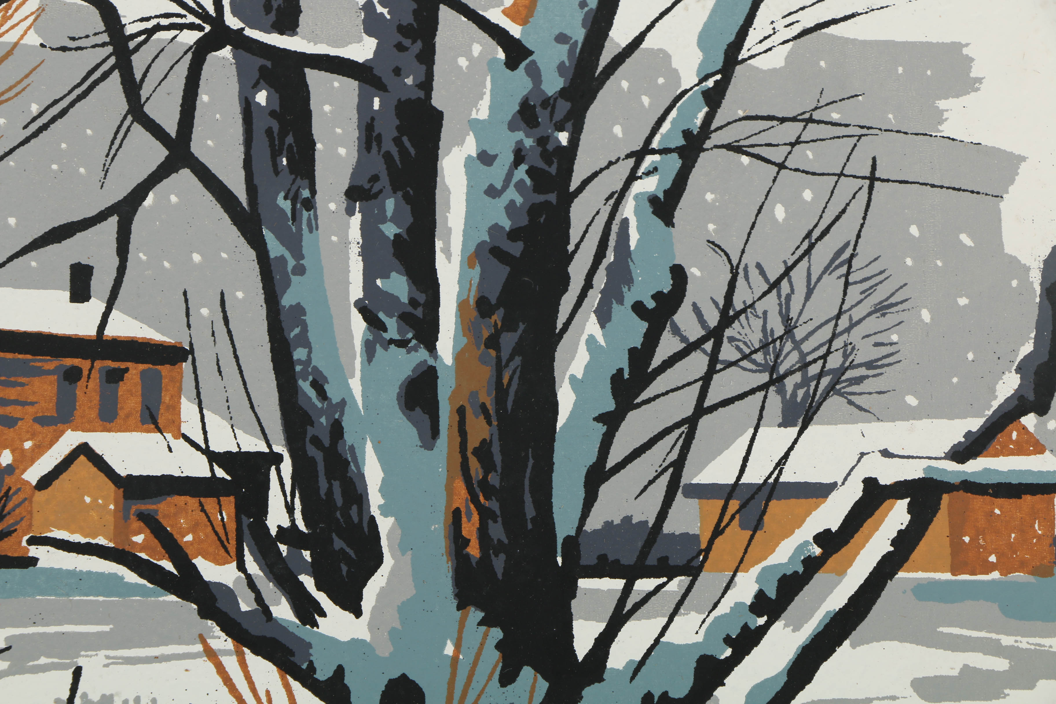 Assortment of Mark Coomer Serigraphs on Boards of Architectural Scenes