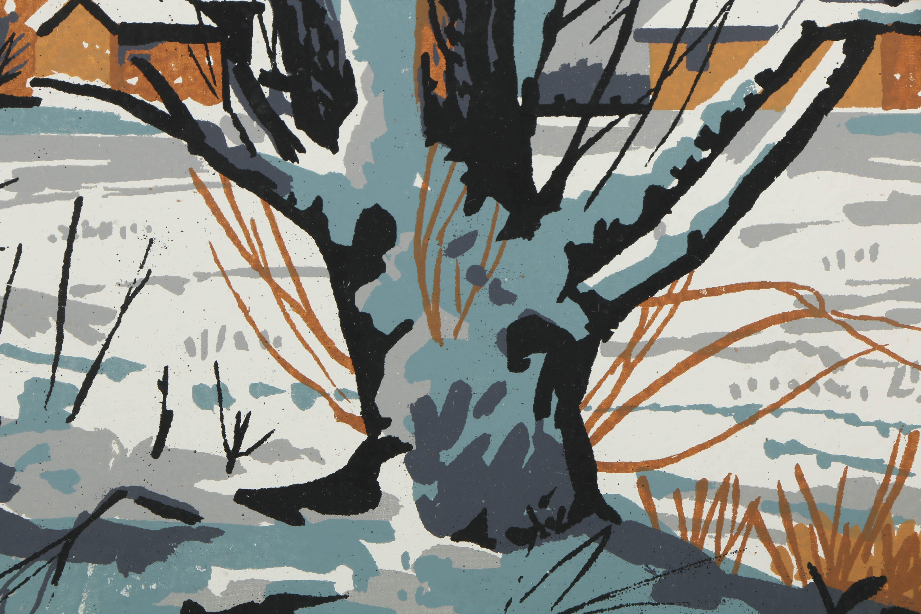 Assortment of Mark Coomer Serigraphs on Boards of Architectural Scenes