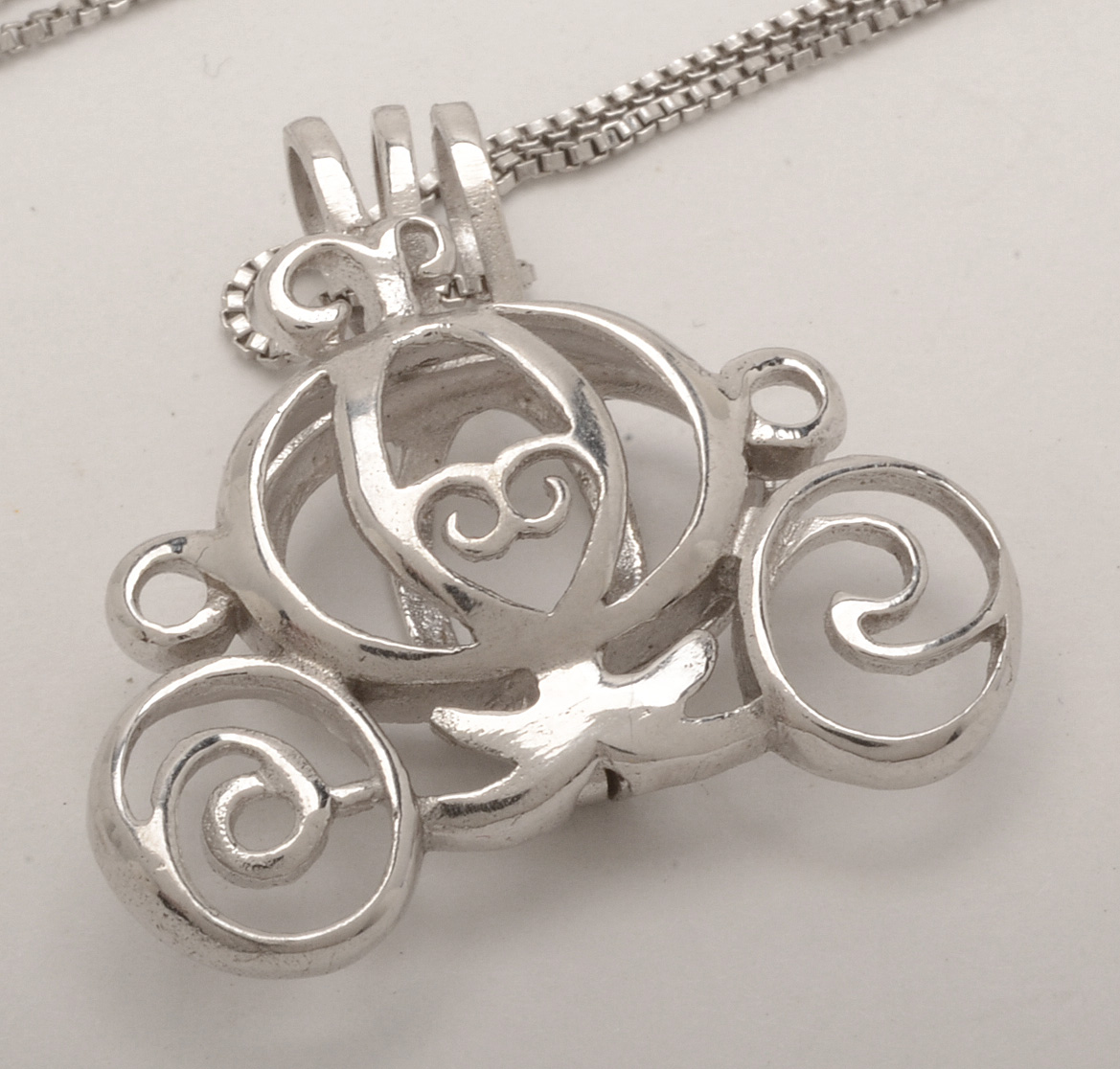 Sterling Silver Marcasite Bracelet with a Carriage Pendant Necklace