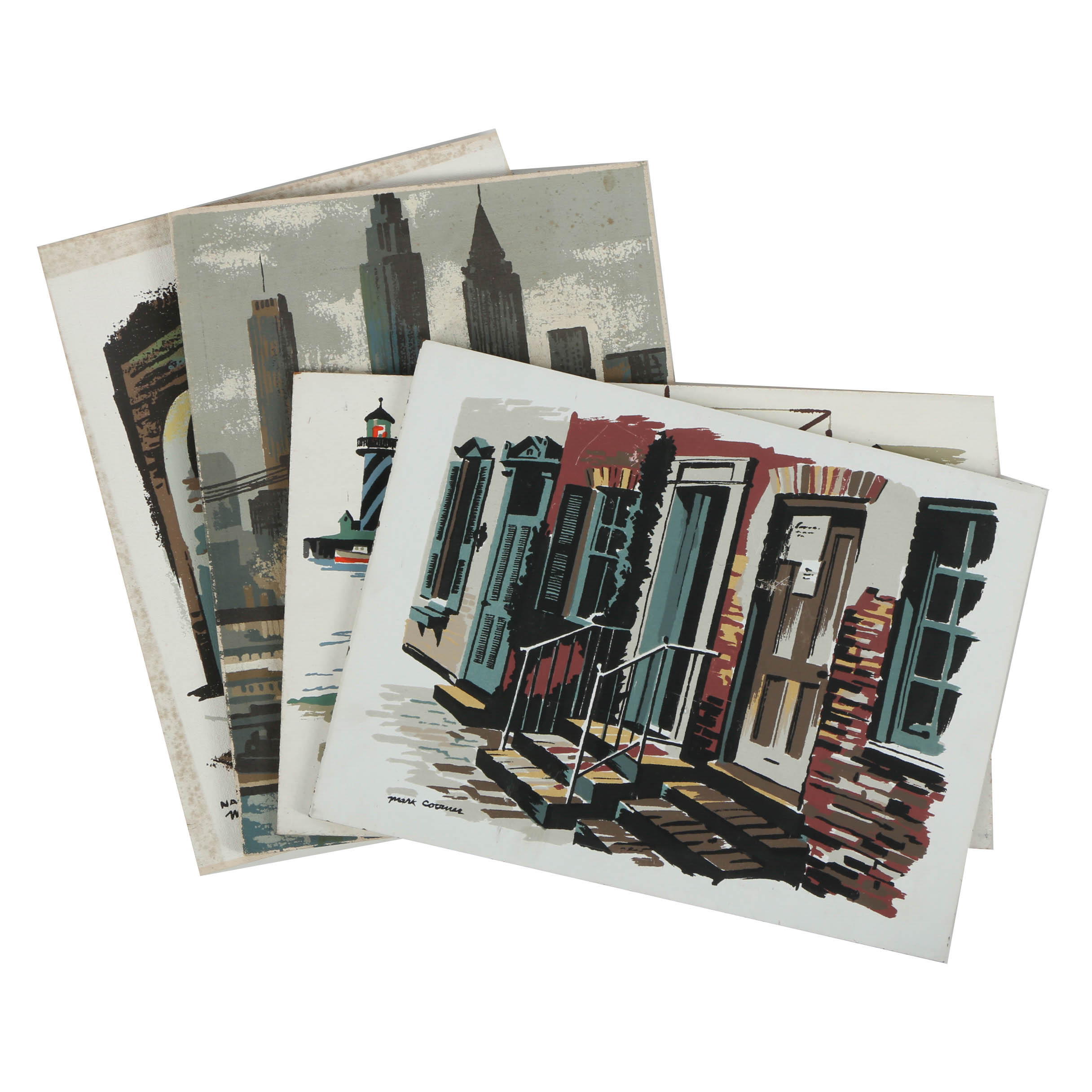 Assortment of Mark Coomer Limited Edition Serigraphs on Board of Landscapes